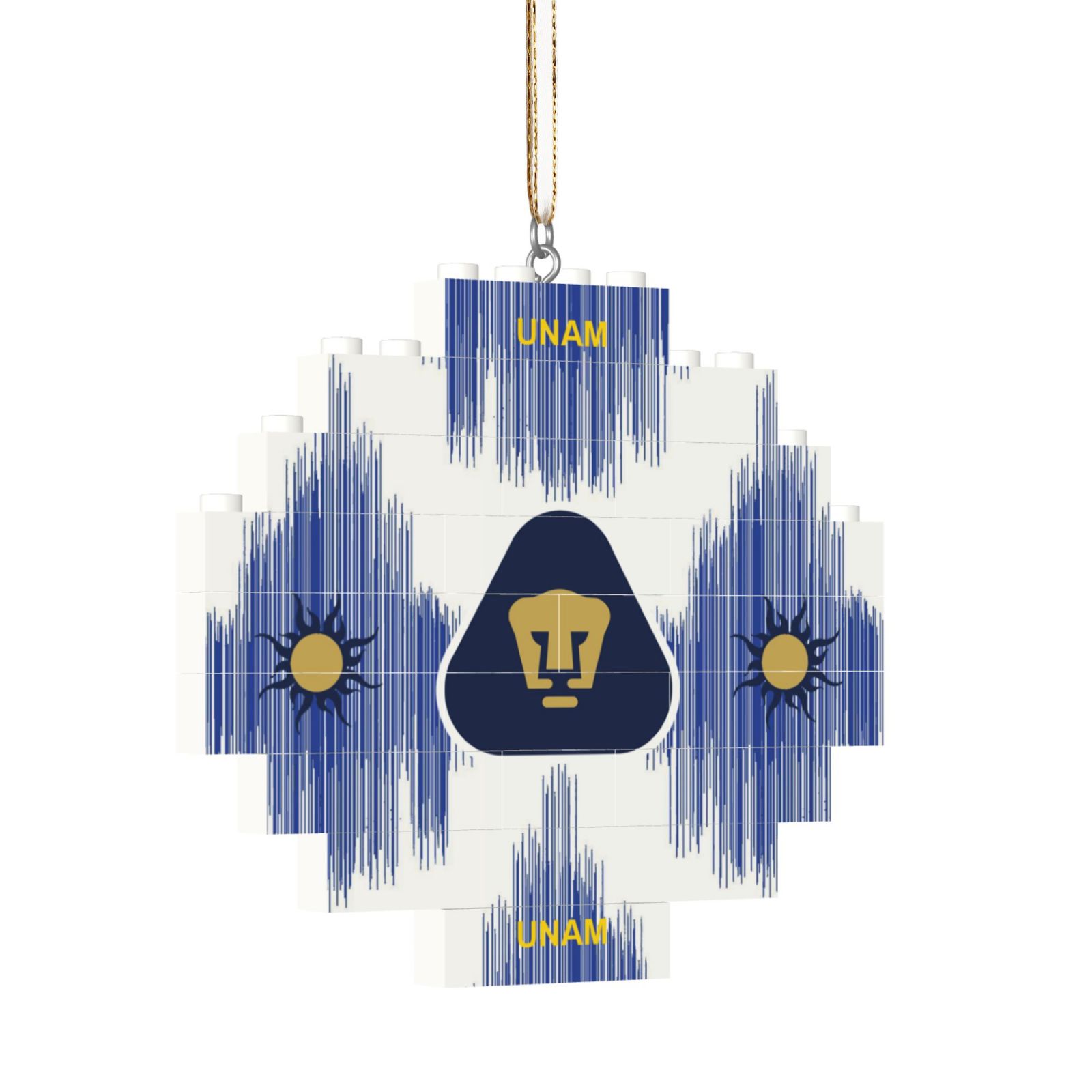 Pumas UNAM Building Block Puzzle Ornament BBP2019 - Soccerfana
