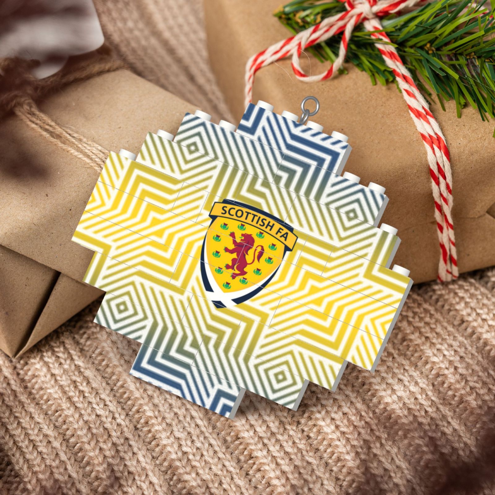 Scotland Building Block Puzzle Ornament BBP1983 - Soccerfana