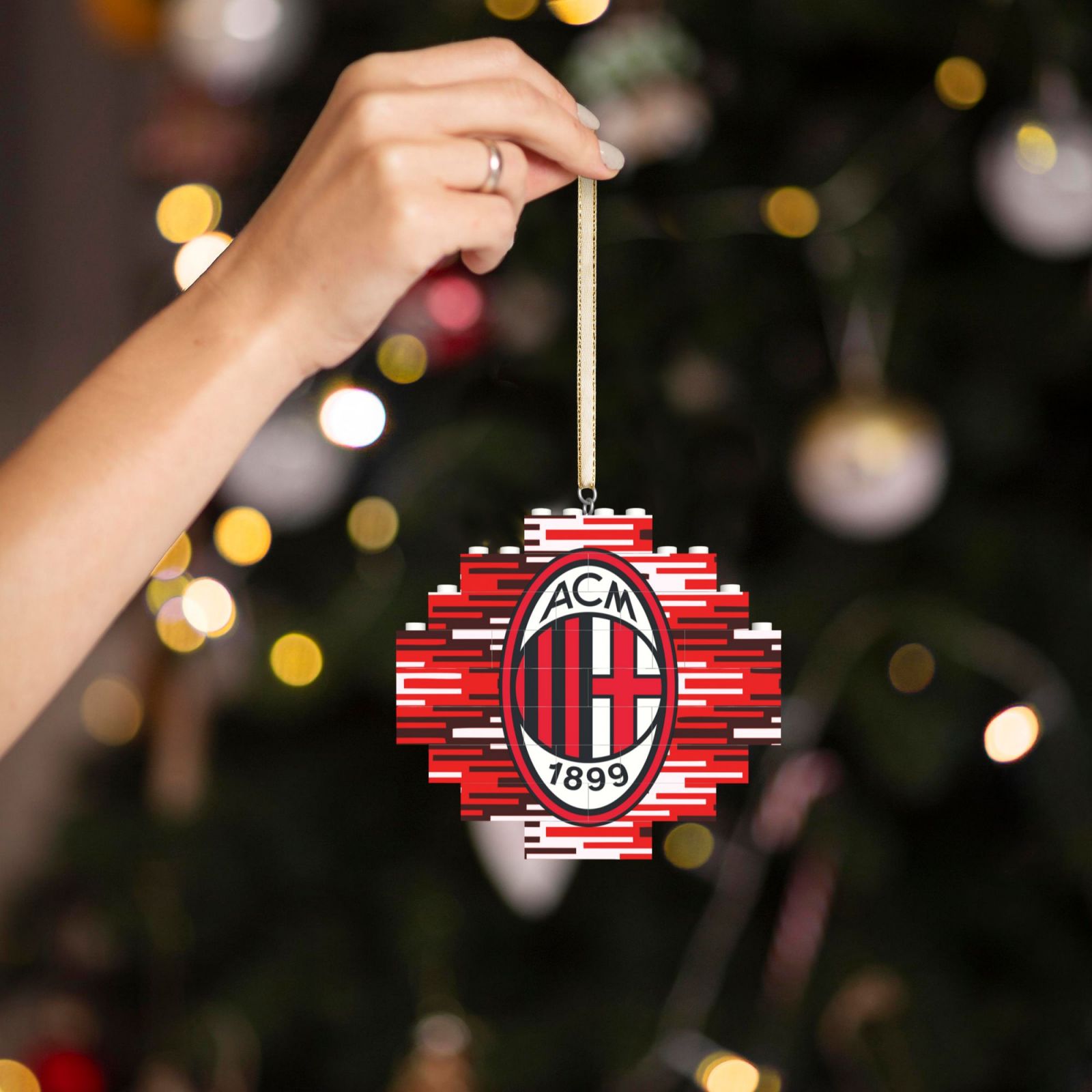AC Milan Building Block Puzzle Ornament BBP2182 - Soccerfana