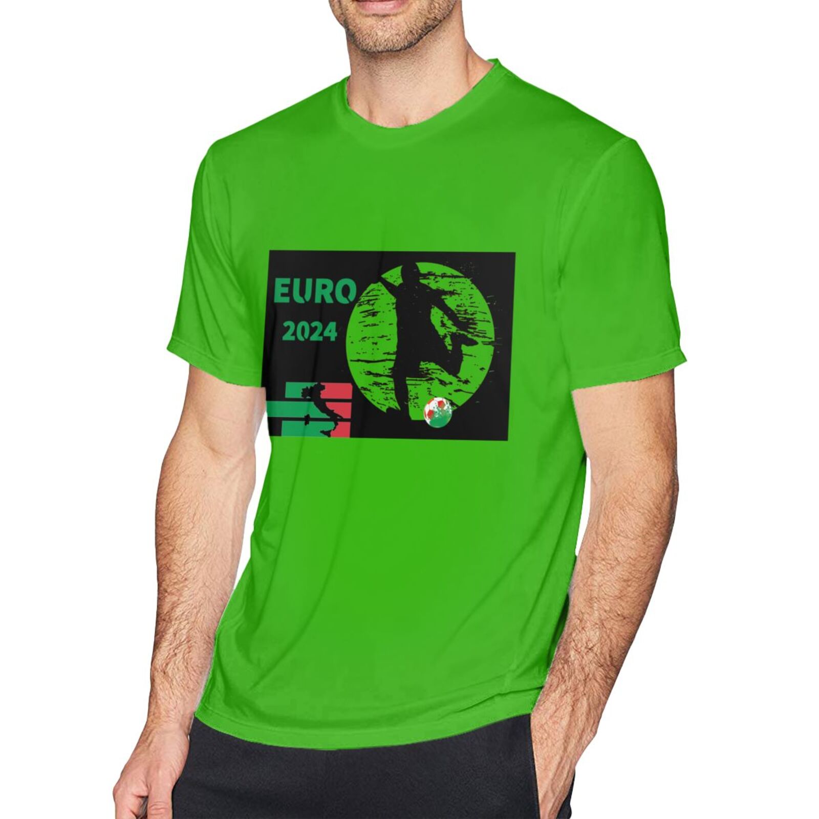 Men's Italy EURO 2024 Basic Short Sleeve T-Shirt BST1751 - Soccerfana