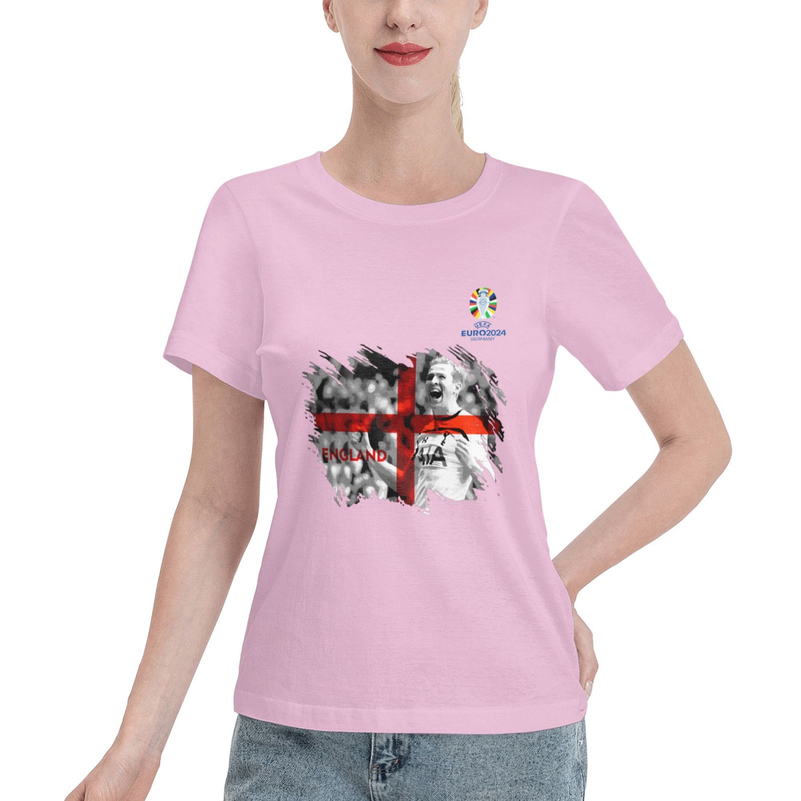 Woman's England EURO 2024 Basic Short Sleeve T-Shirt WBT1712 - Soccerfana