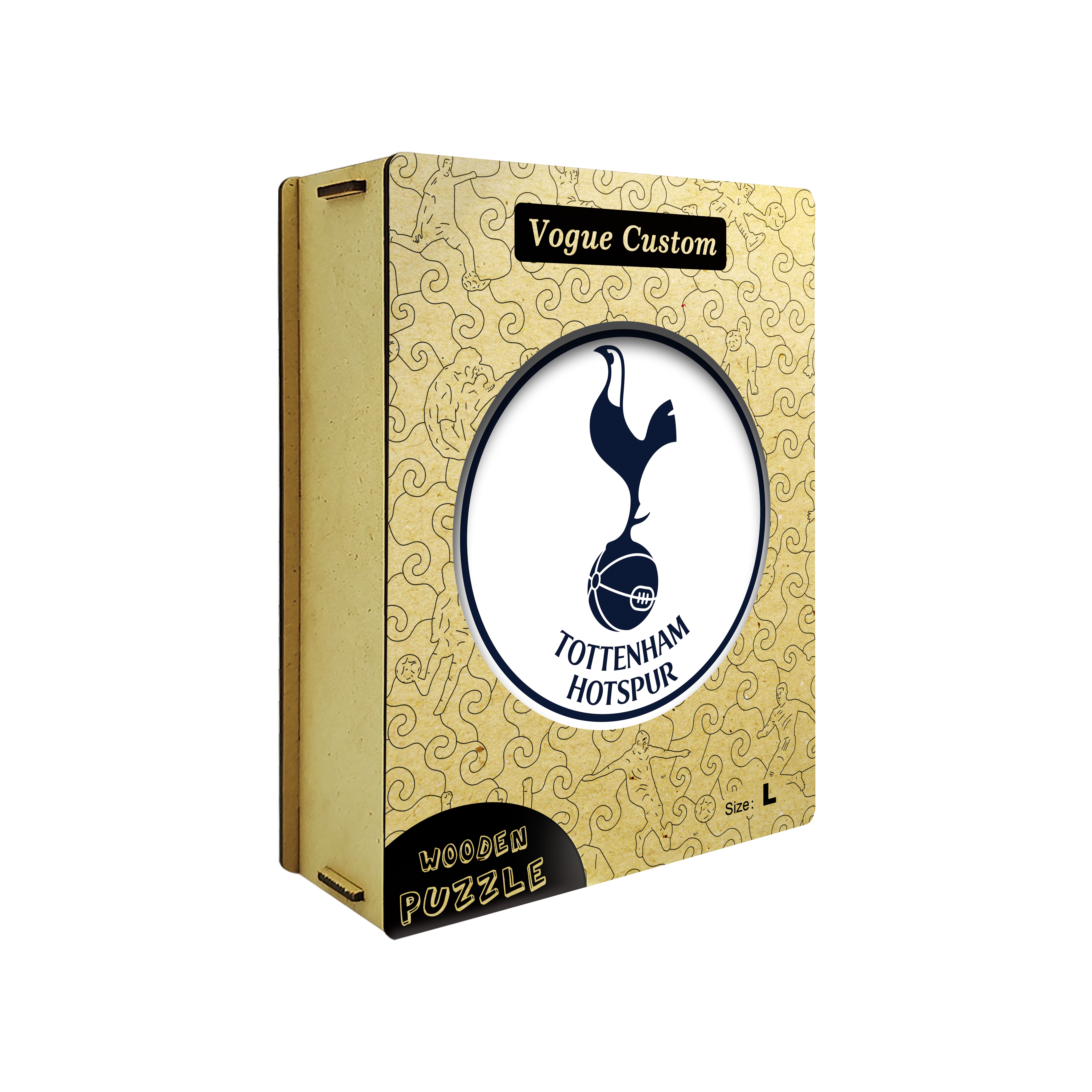 Tottenham Hotspur Logo Wooden Jigsaw Puzzle - Soccerfana