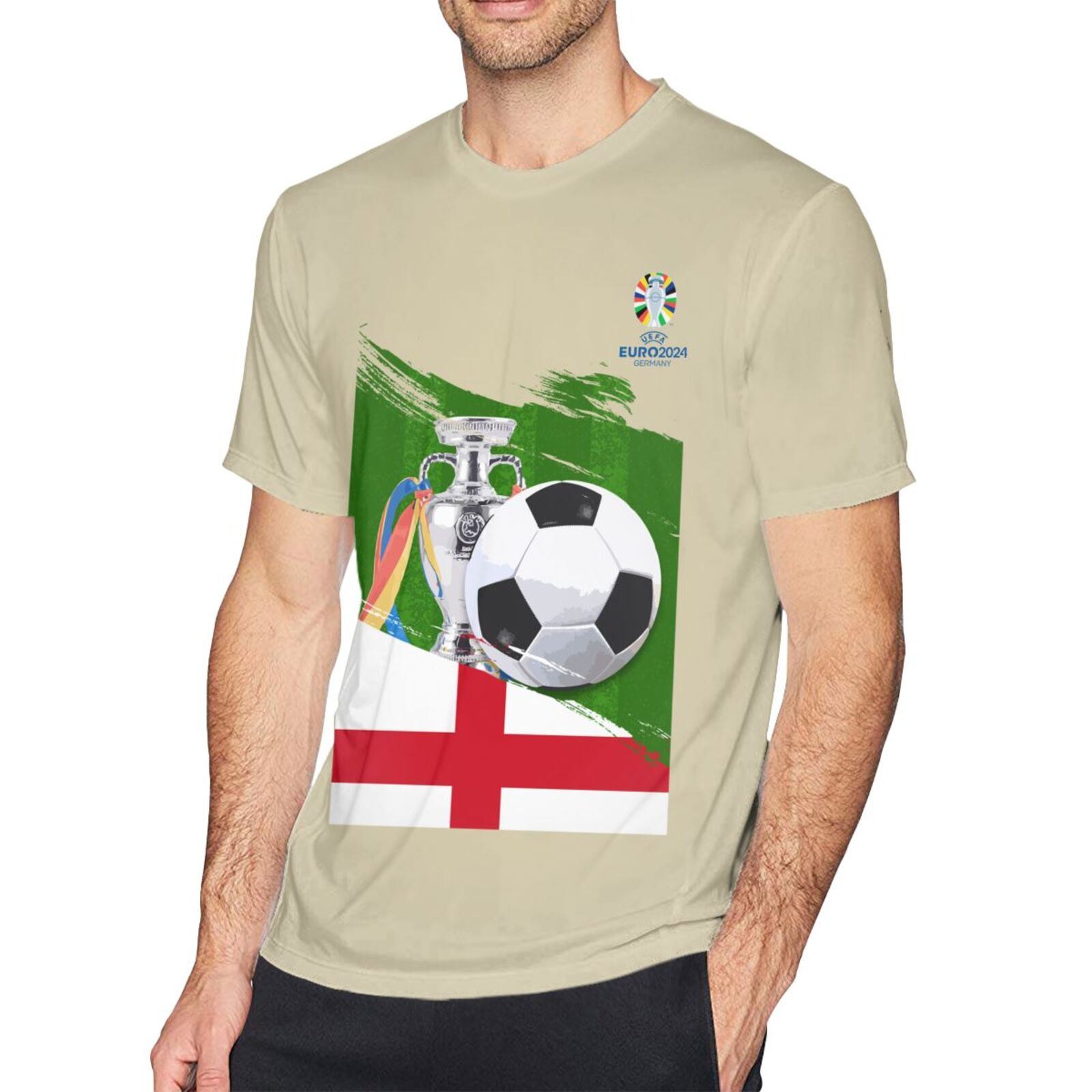 Men's England EURO 2024 Basic Short Sleeve T-Shirt BST1681 - Soccerfana