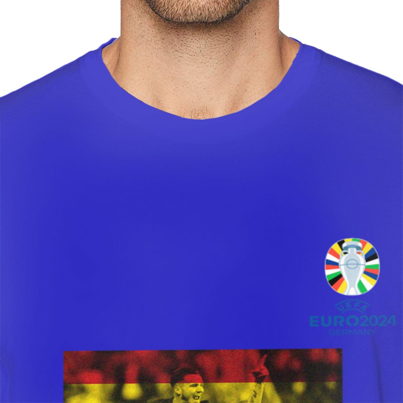 Men's Spain EURO 2024 Basic Short Sleeve T-Shirt BST1739 - Soccerfana