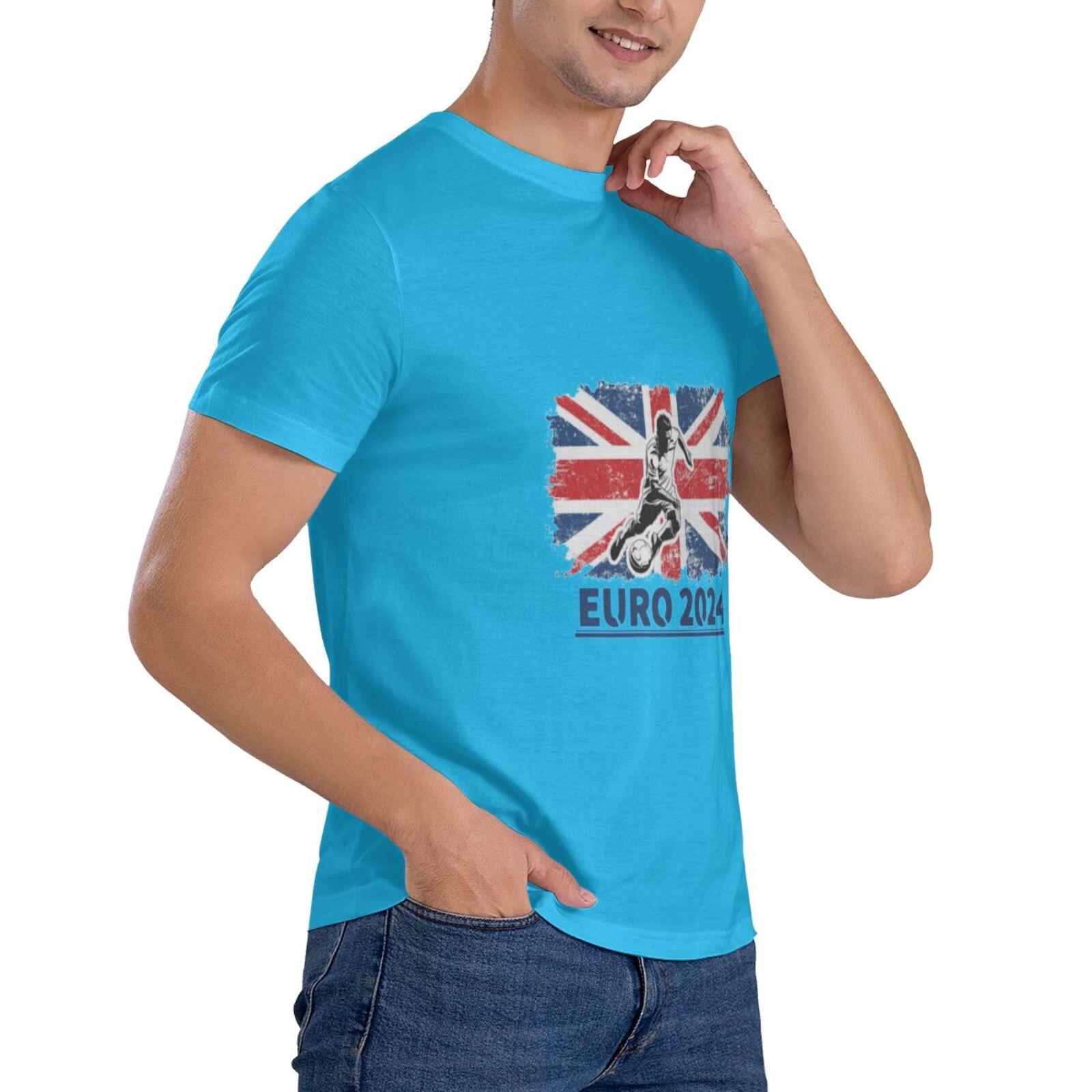 Men's England EURO 2024 Basic Short Sleeve T-Shirt BST1750 - Soccerfana