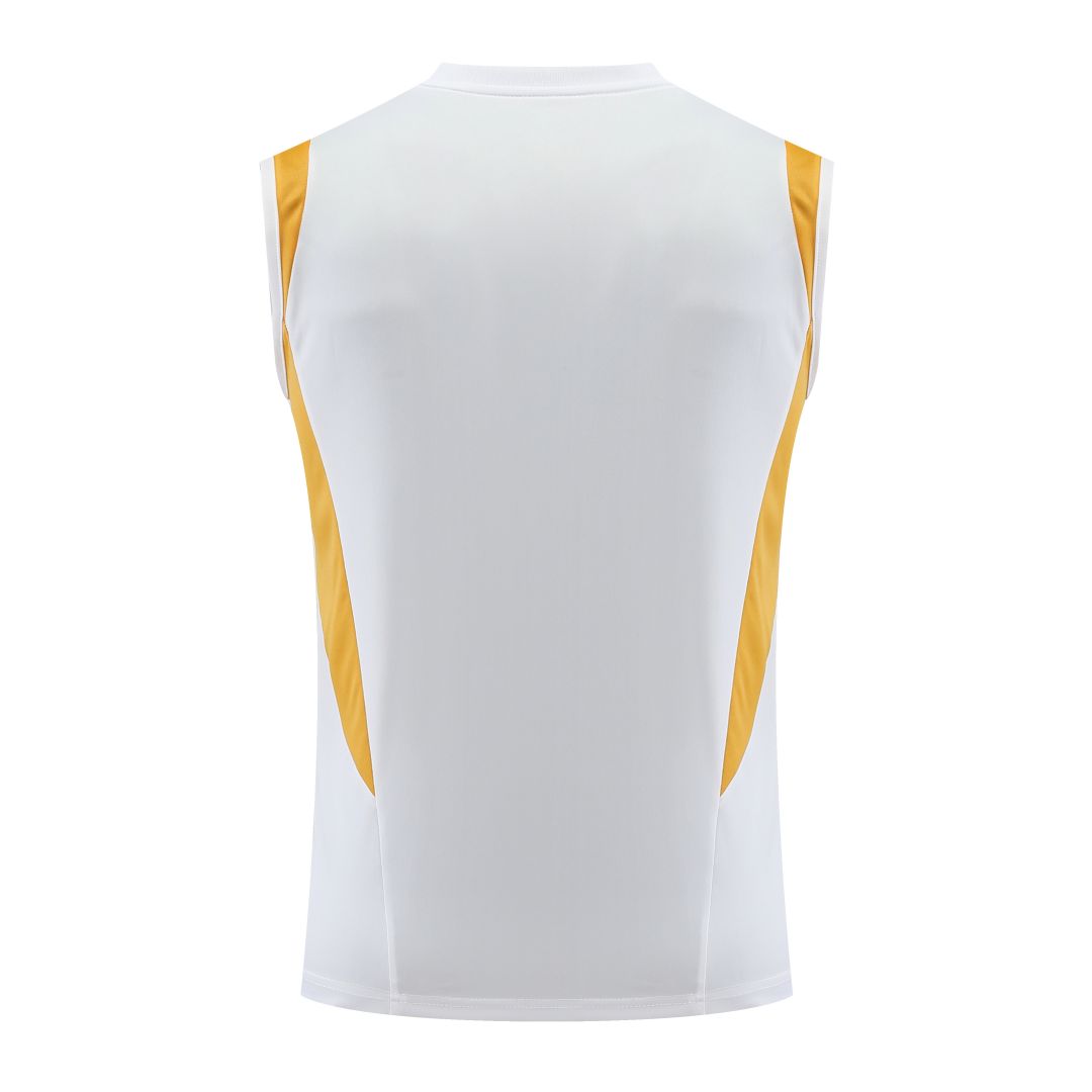 Real Madrid White Pre-Match Vest 23/24 - Soccerfana
