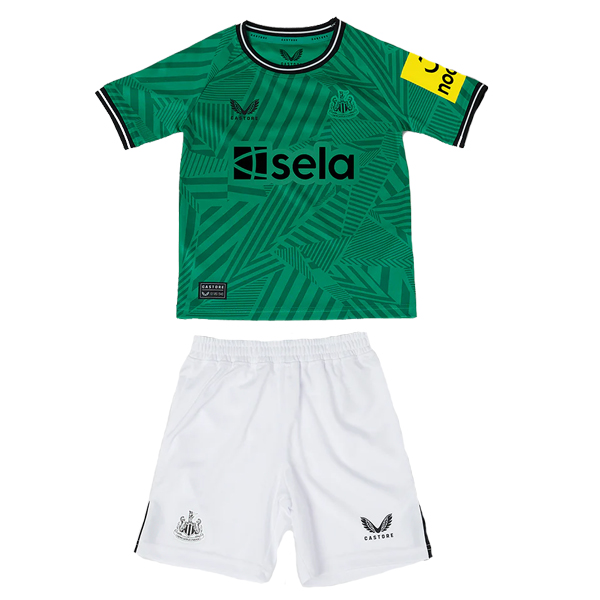 Kid's Newcastle United Away Jersey+Shorts 23/24 - Soccerfana