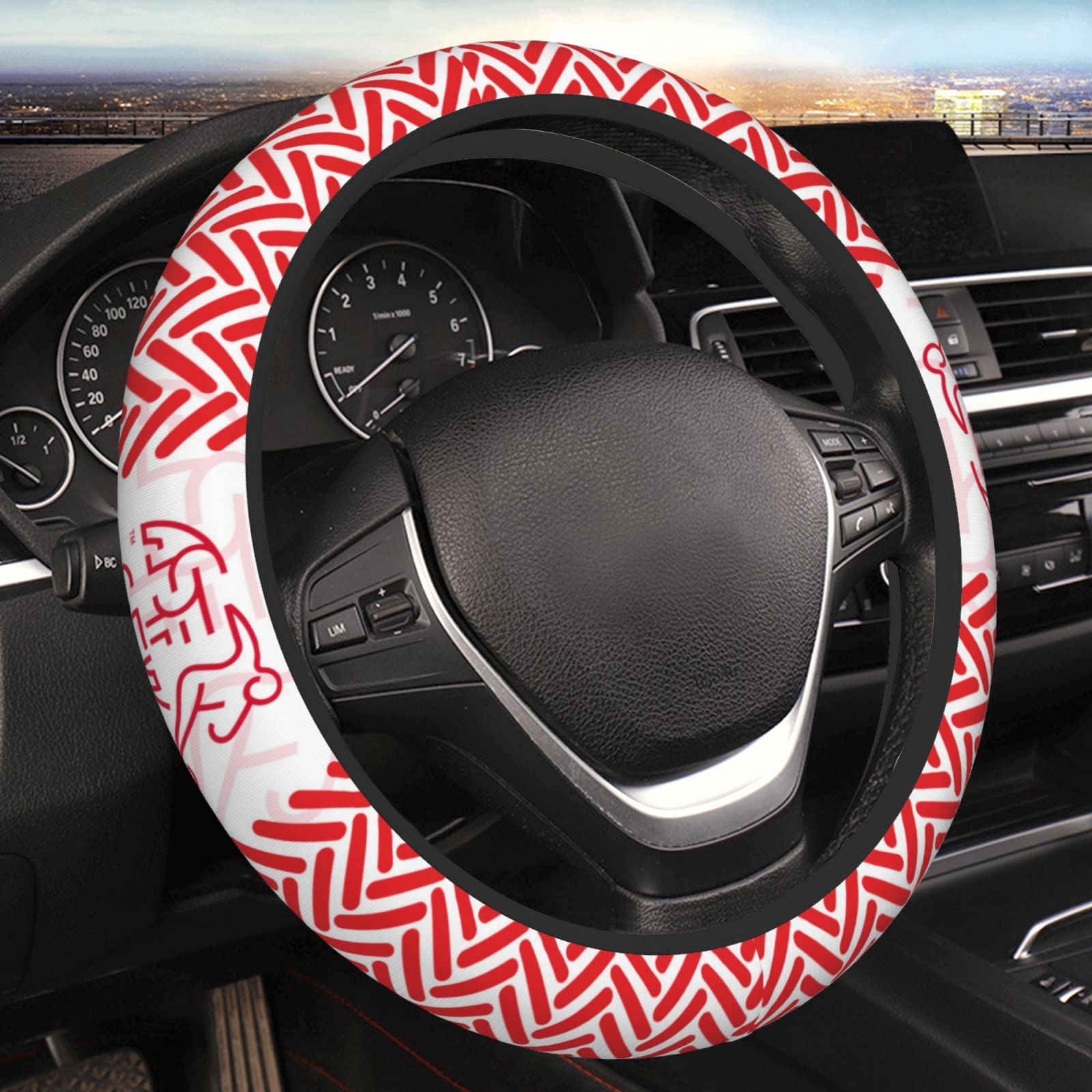 Switzerland Steering Wheel Cover ESW2404 - Soccerfana