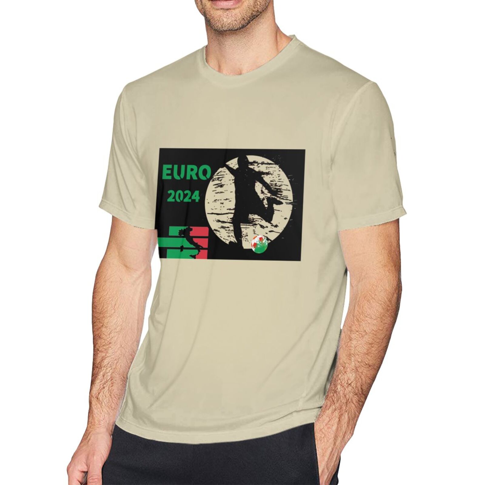 Men's Italy EURO 2024 Basic Short Sleeve T-Shirt BST1751 - Soccerfana