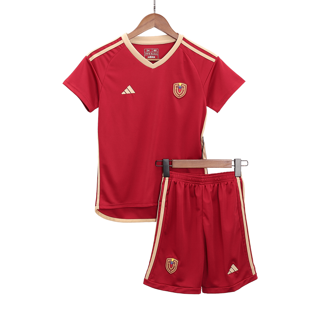 Kid's Venezuela Home Jersey+Shorts Copa America 2024 - Soccerfana