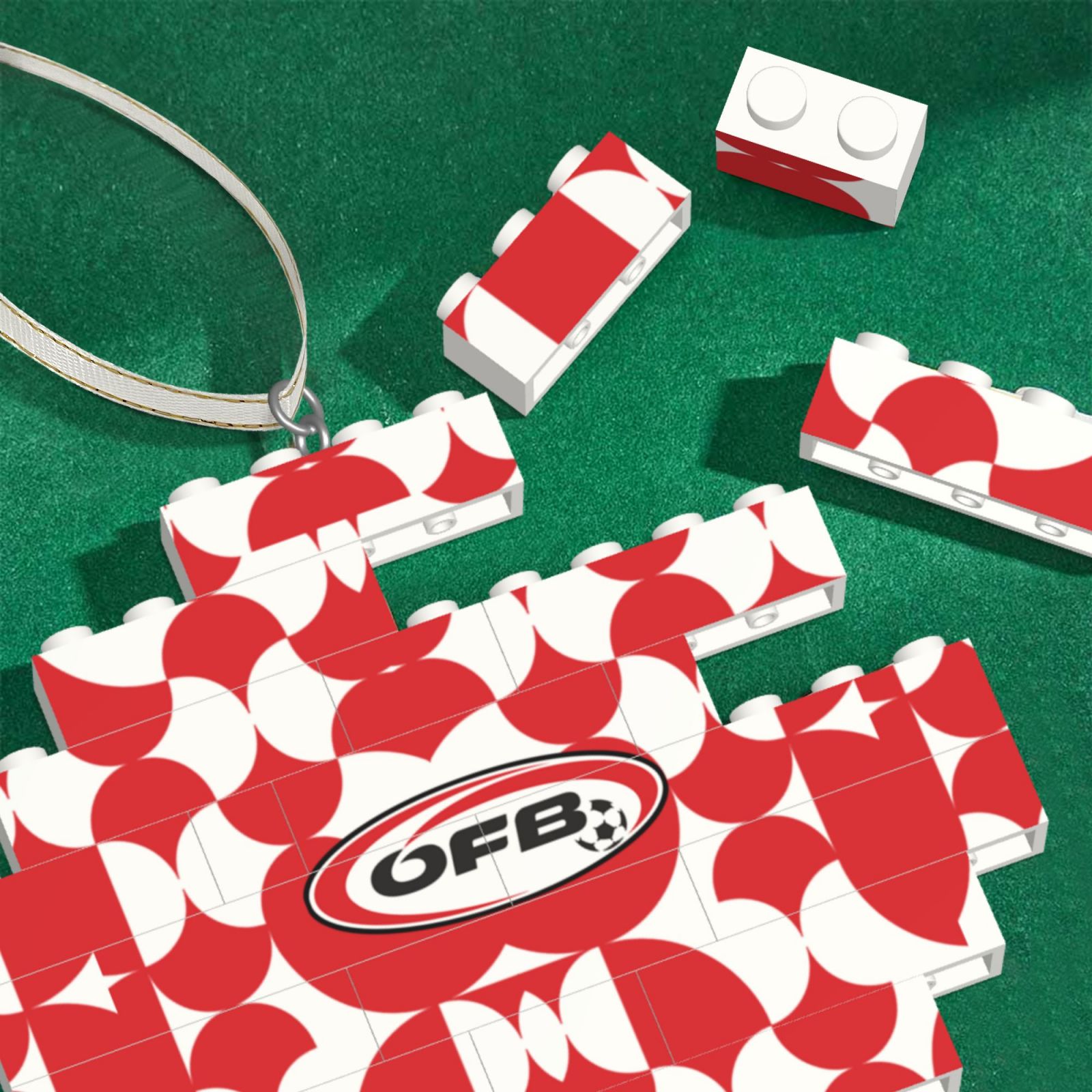 Austria Building Block Puzzle Ornament BBP2000 - Soccerfana