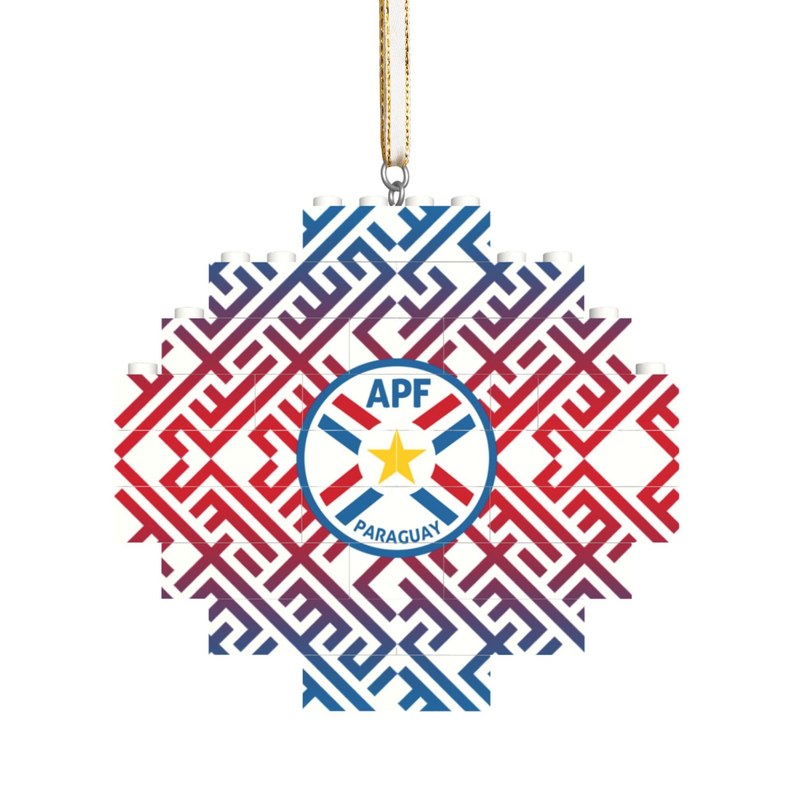 Paraguay Building Block Puzzle Ornament BBP1991 - Soccerfana