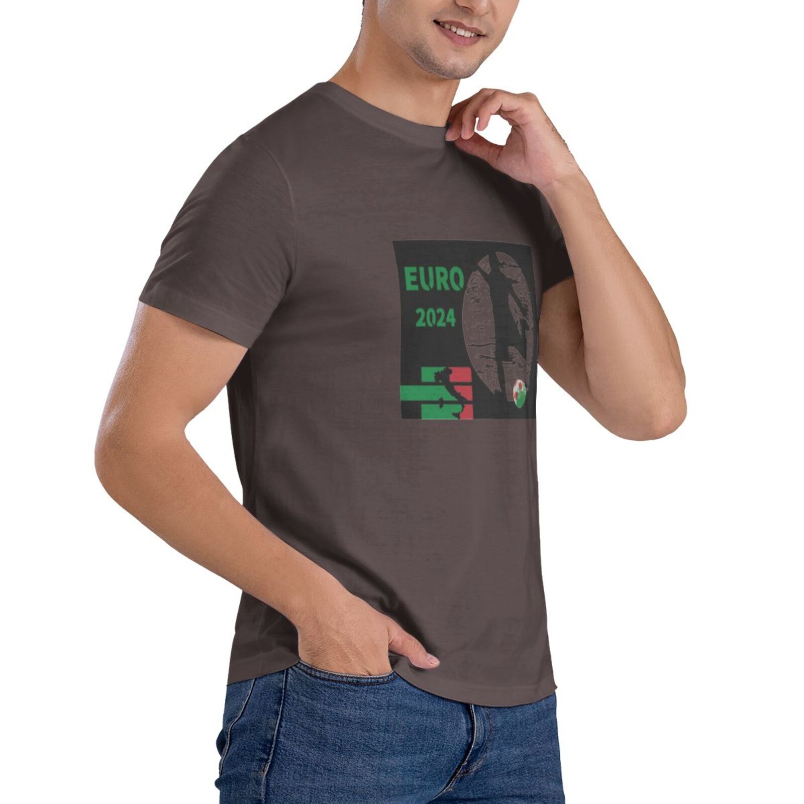 Men's Italy EURO 2024 Basic Short Sleeve T-Shirt BST1751 - Soccerfana