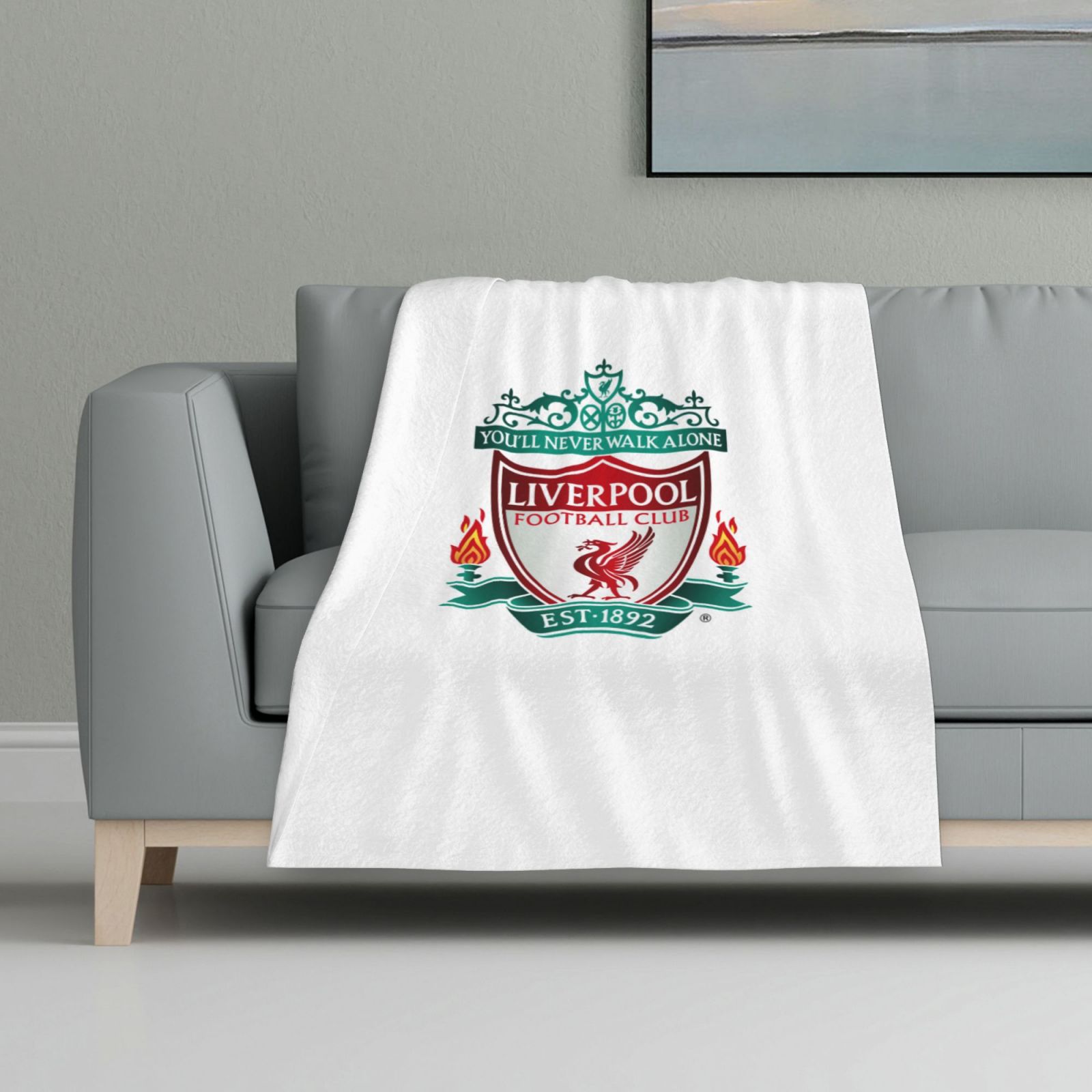 Liverpool Flannel Blanket FLB1597 - Soccerfana