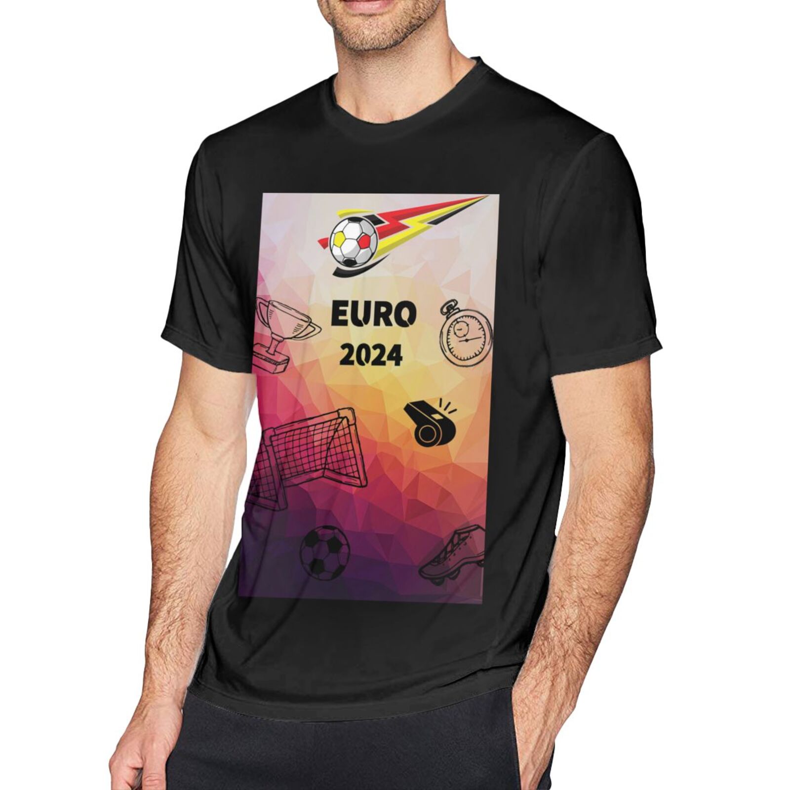 Men's Germany EURO 2024 Basic Short Sleeve T-Shirt BST1771 - Soccerfana