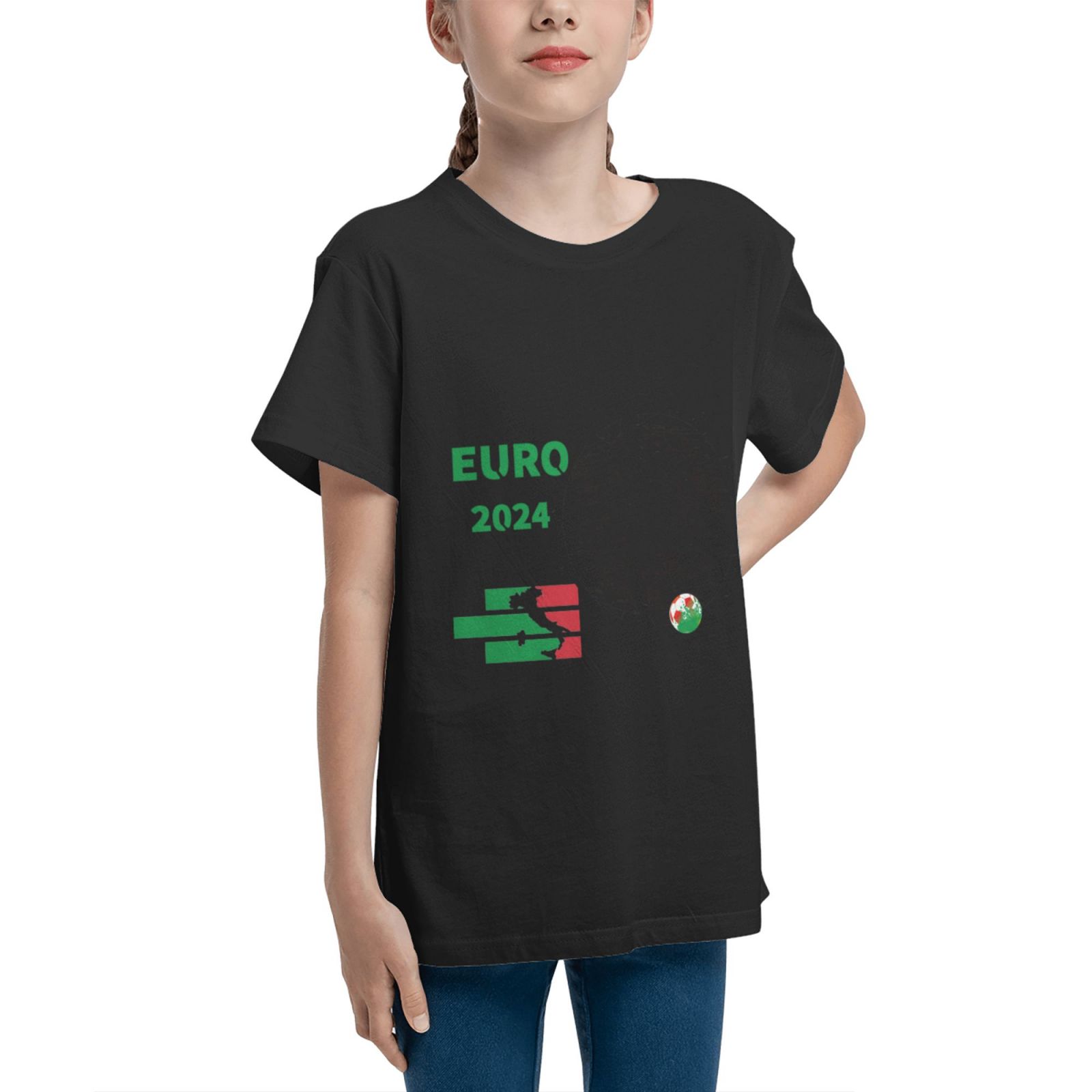 Kid's Italy EURO 2024 Teenage T-shirt TET1757 - Soccerfana