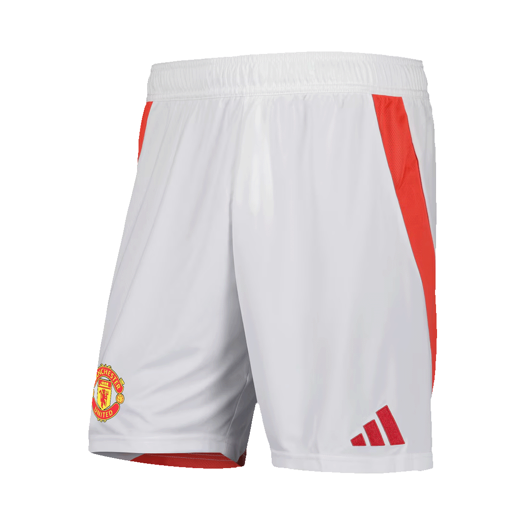 Manchester United Home Shorts 2024/25 - Soccerfana