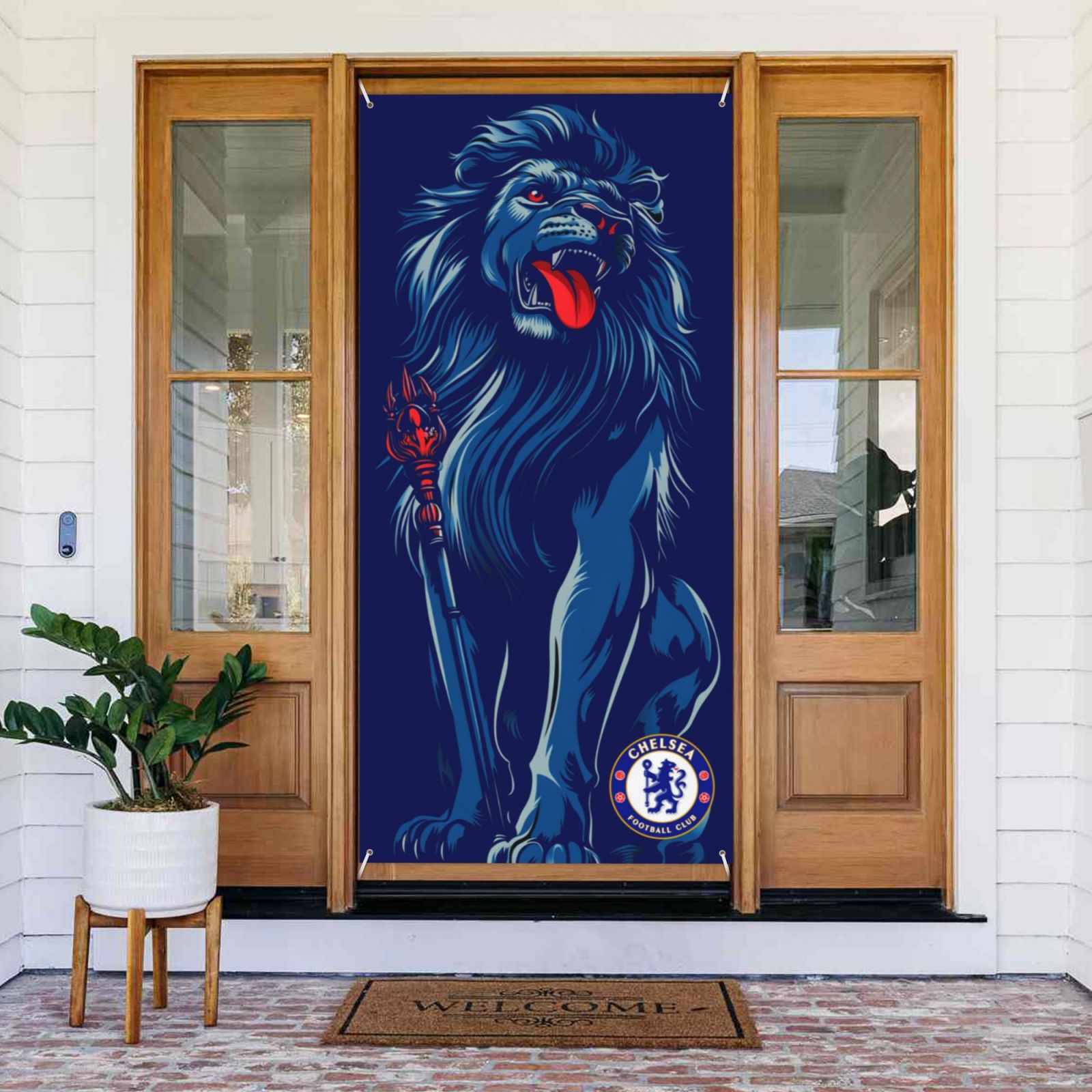 Chelsea Door Cover Decorated Banner DCB2804 - Soccerfana
