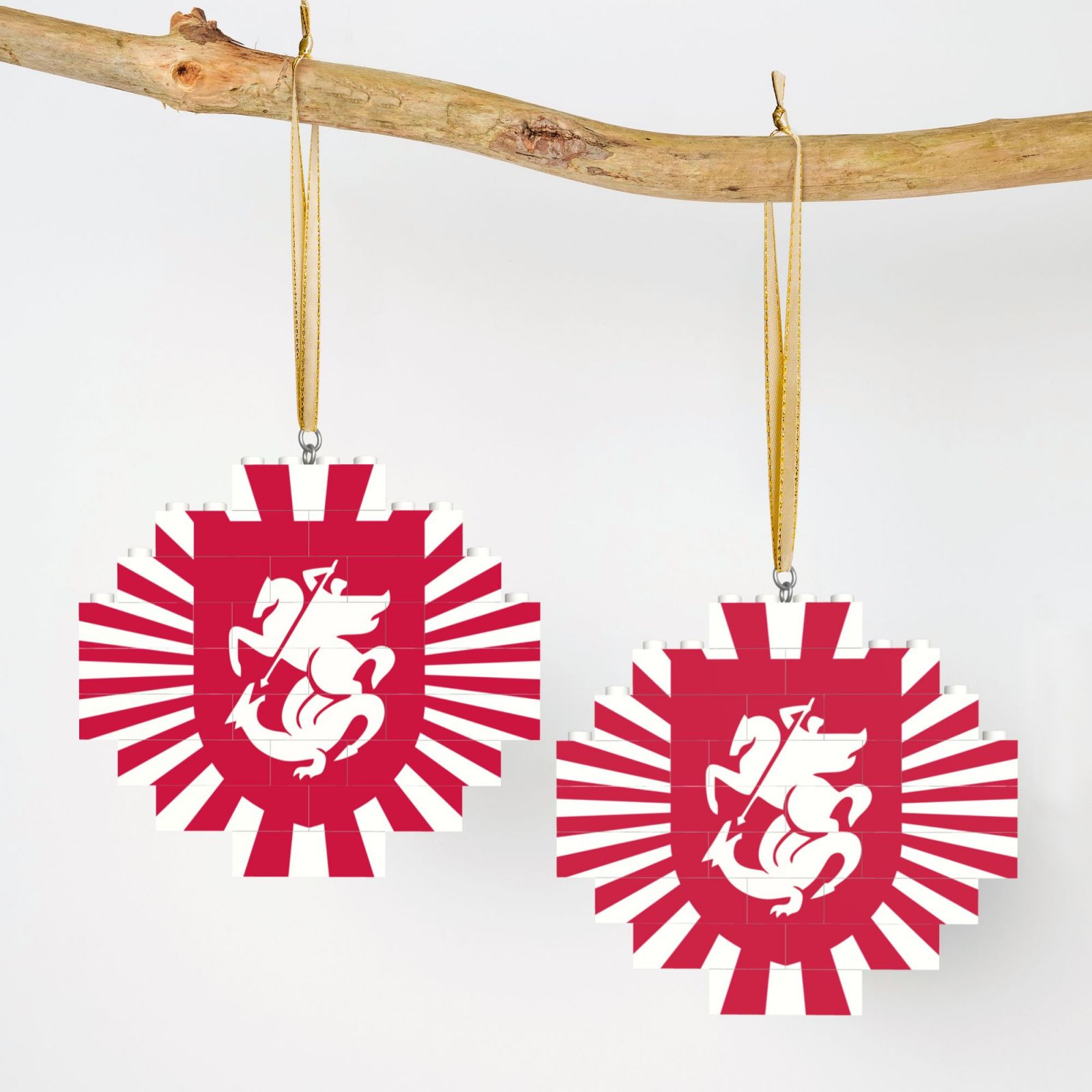 Georgia Building Block Puzzle Ornament BBP2107 - Soccerfana