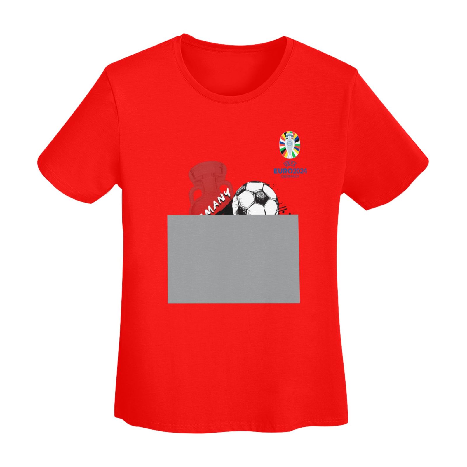 Women's Germany EURO 2024 Basic Short Sleeve T-Shirt WBT1680 - Soccerfana