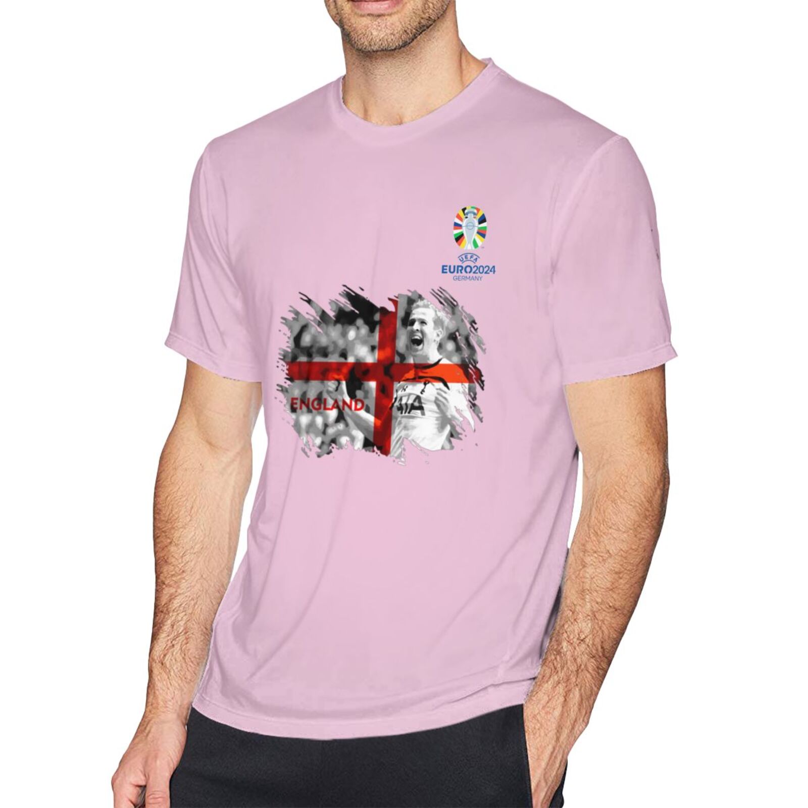 Men's England EURO 2024 Basic Short Sleeve T-Shirt BST1713 - Soccerfana