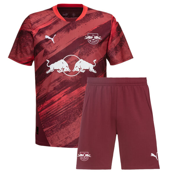 Kid's RB Leipzig Away Jersey+Shorts 2024/25 - Soccerfana