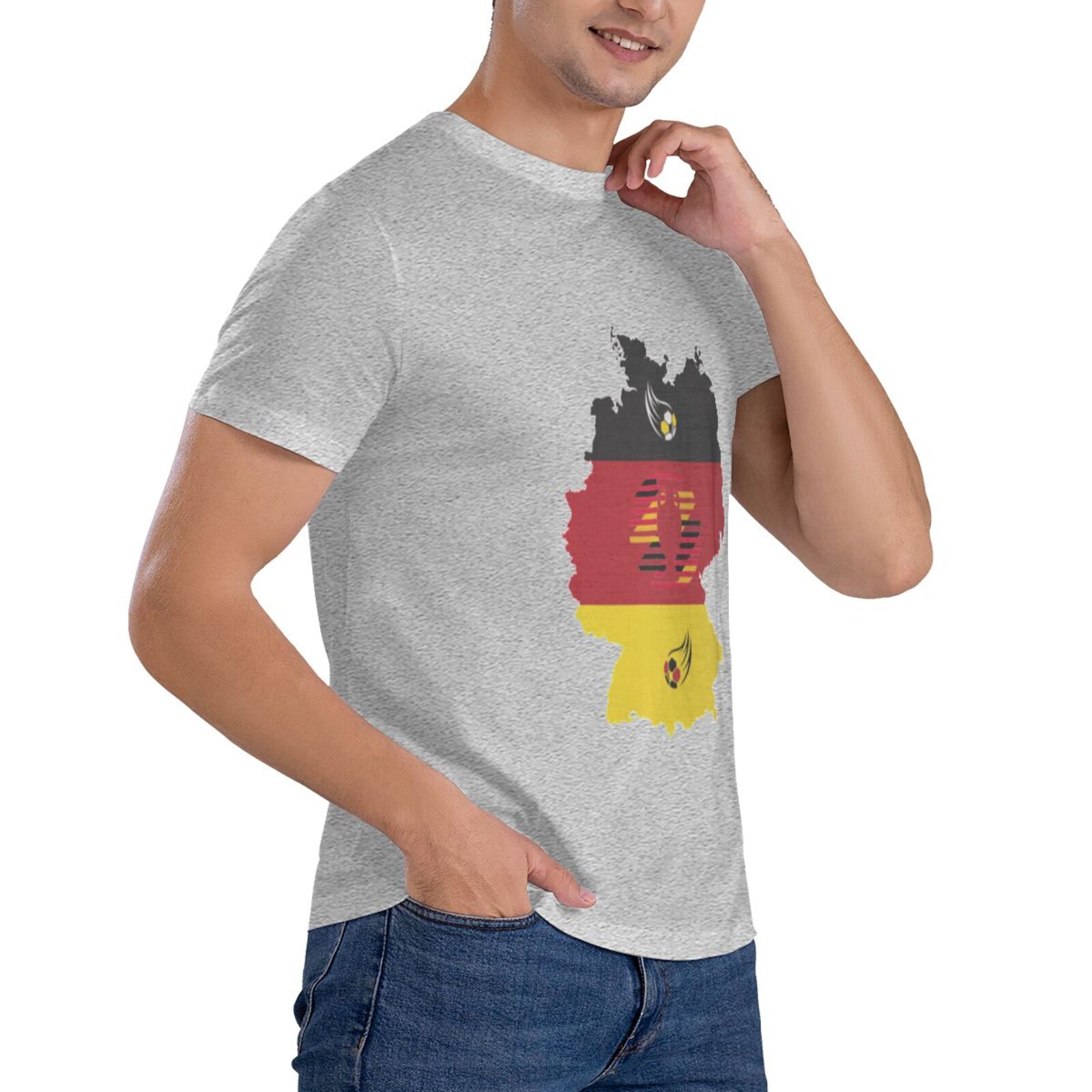 Men's Germany EURO 2024 Basic Short Sleeve T-Shirt BST1770 - Soccerfana