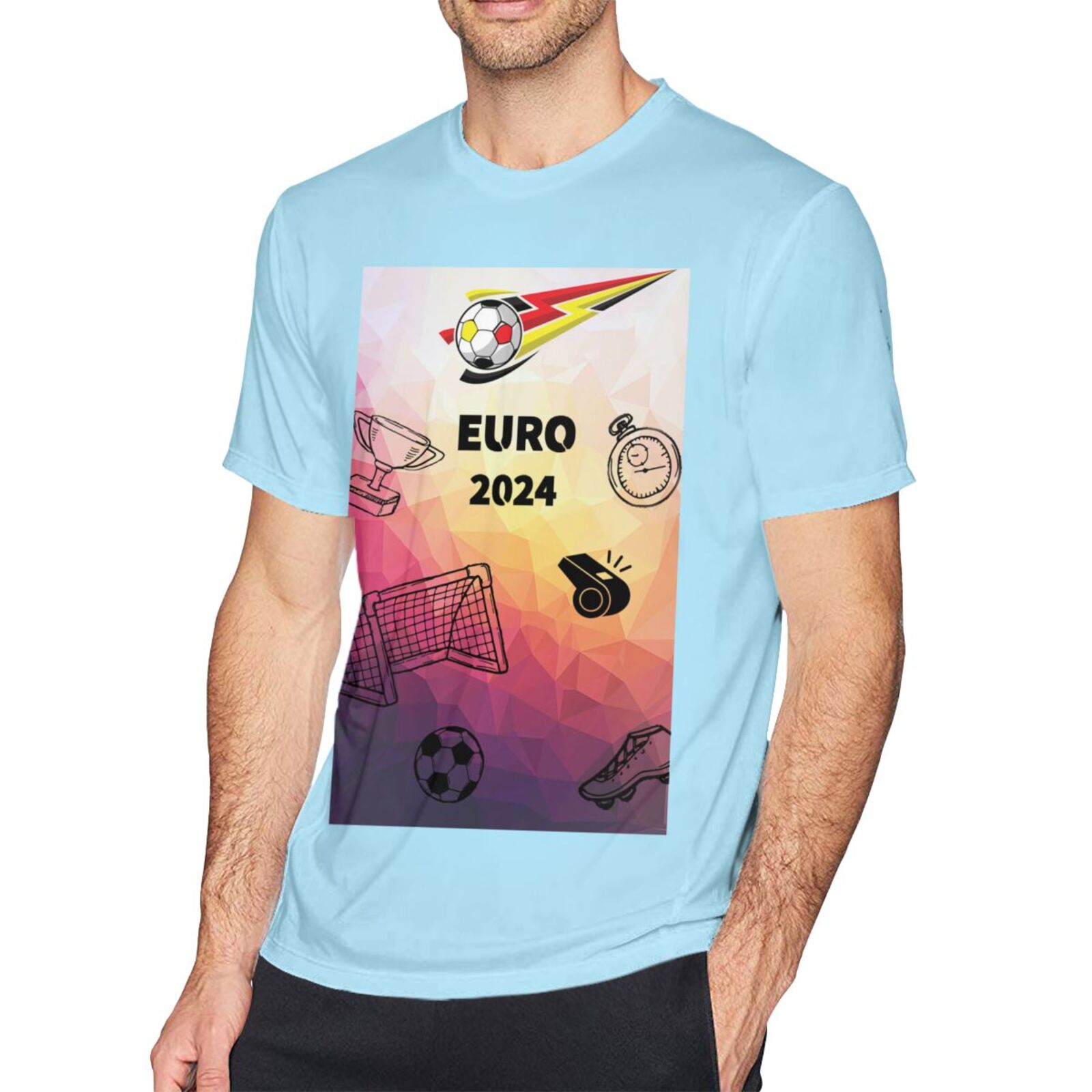 Men's Germany EURO 2024 Basic Short Sleeve T-Shirt BST1771 - Soccerfana
