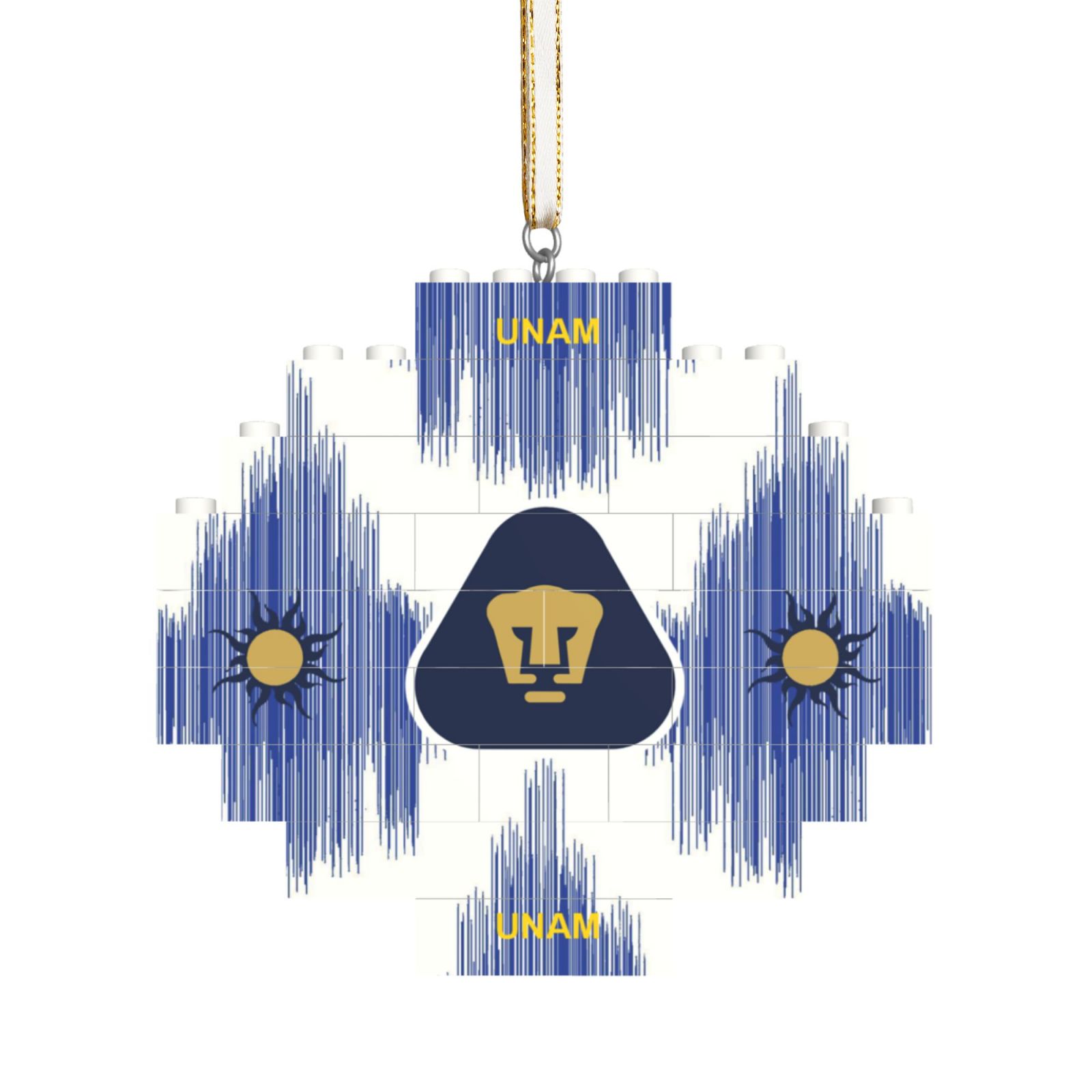Pumas UNAM Building Block Puzzle Ornament BBP2019 - Soccerfana