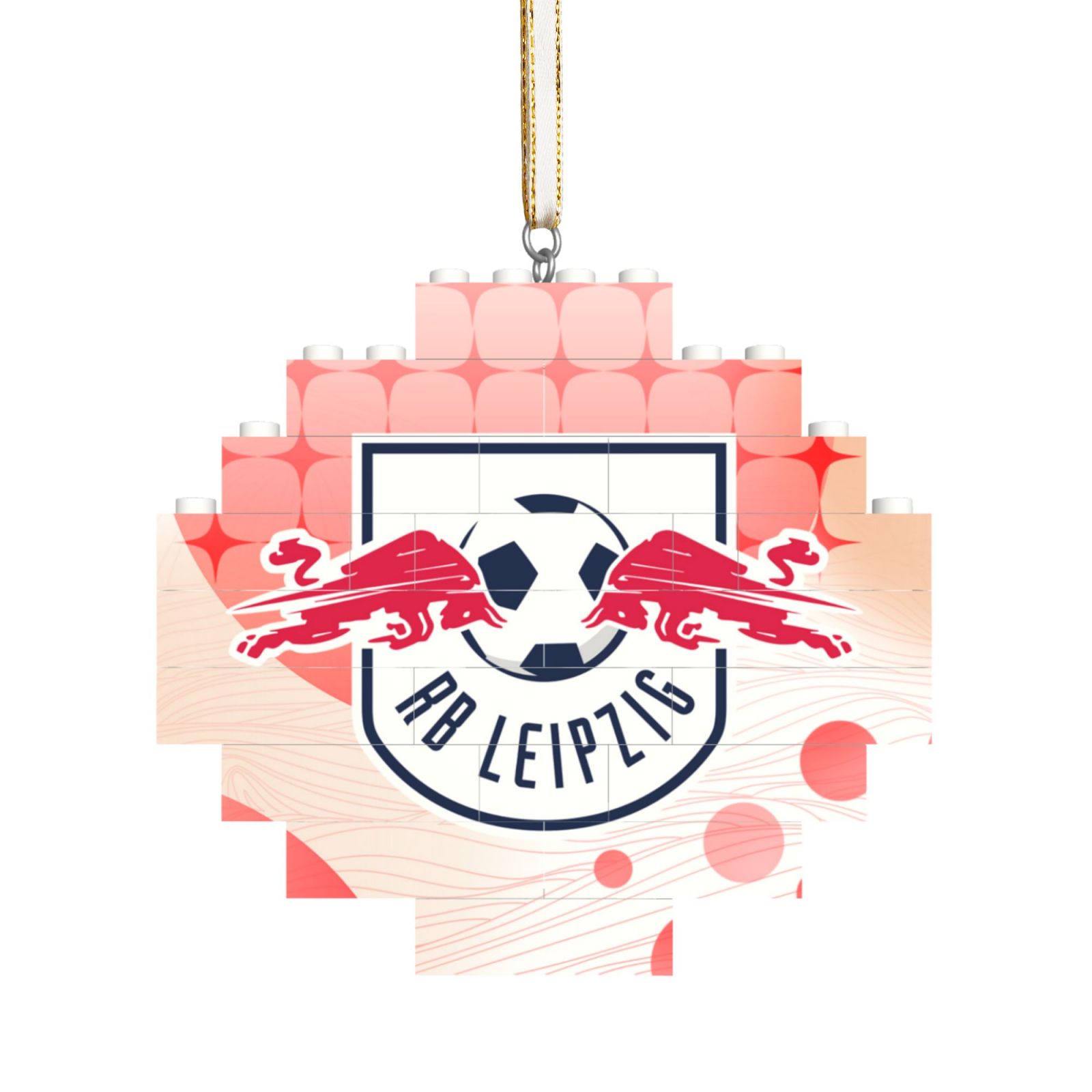 RB Leipzig Building Block Puzzle Ornament BBP2180 - Soccerfana
