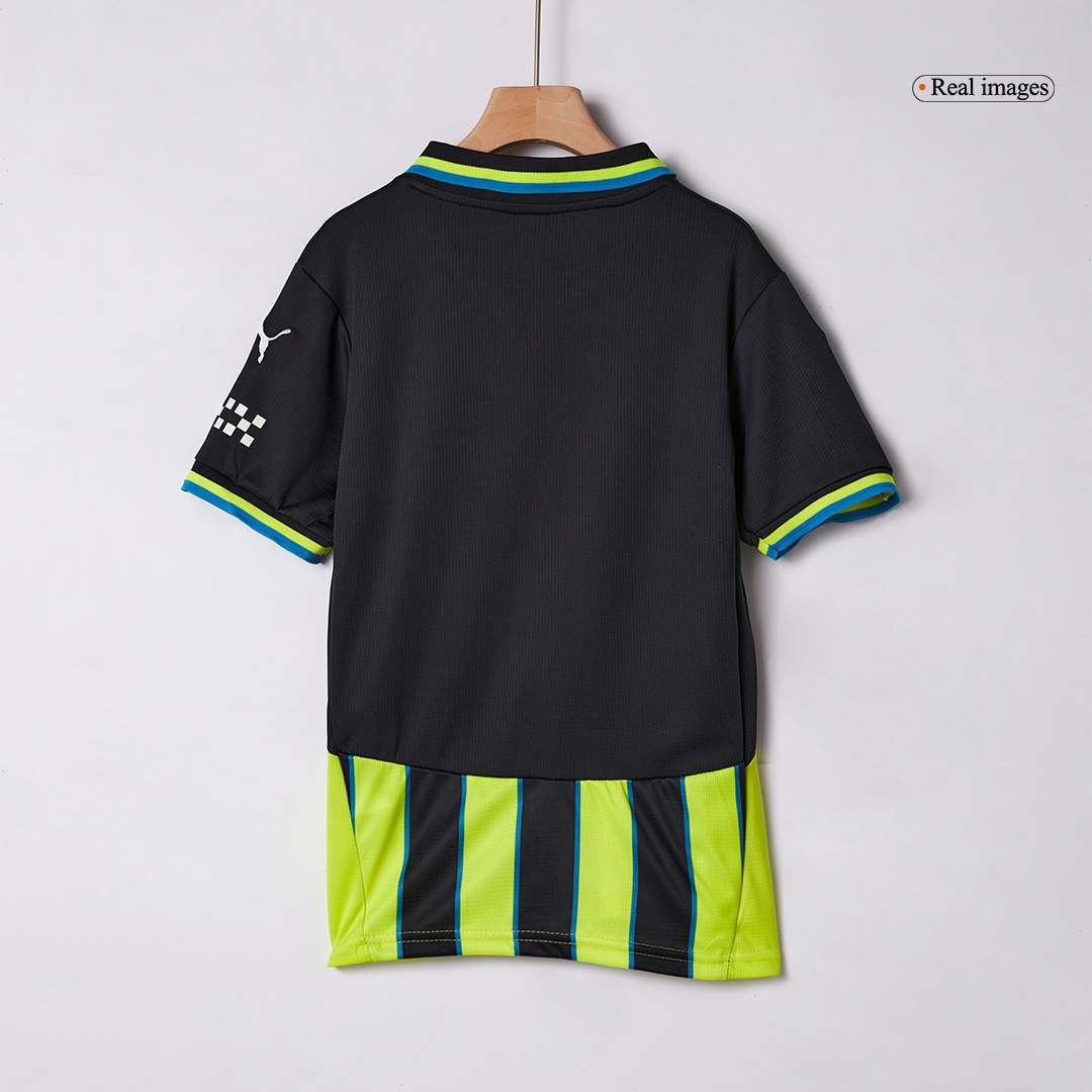 Kid's Manchester City Away Jersey+Shorts 2024/25 - Soccerfana