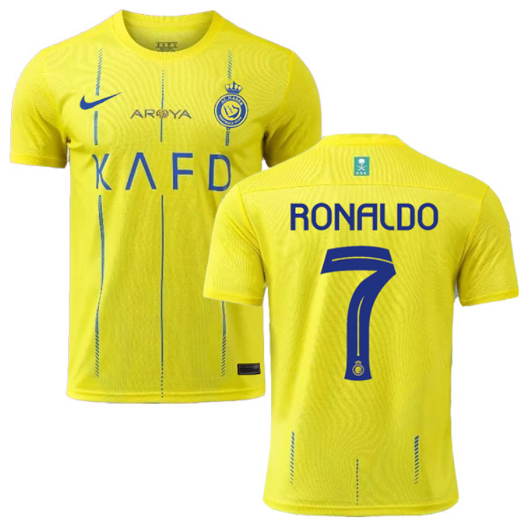 Al Nassr FC #7 Cristiano Ronaldo Home Jersey 23/24 - Soccerfana