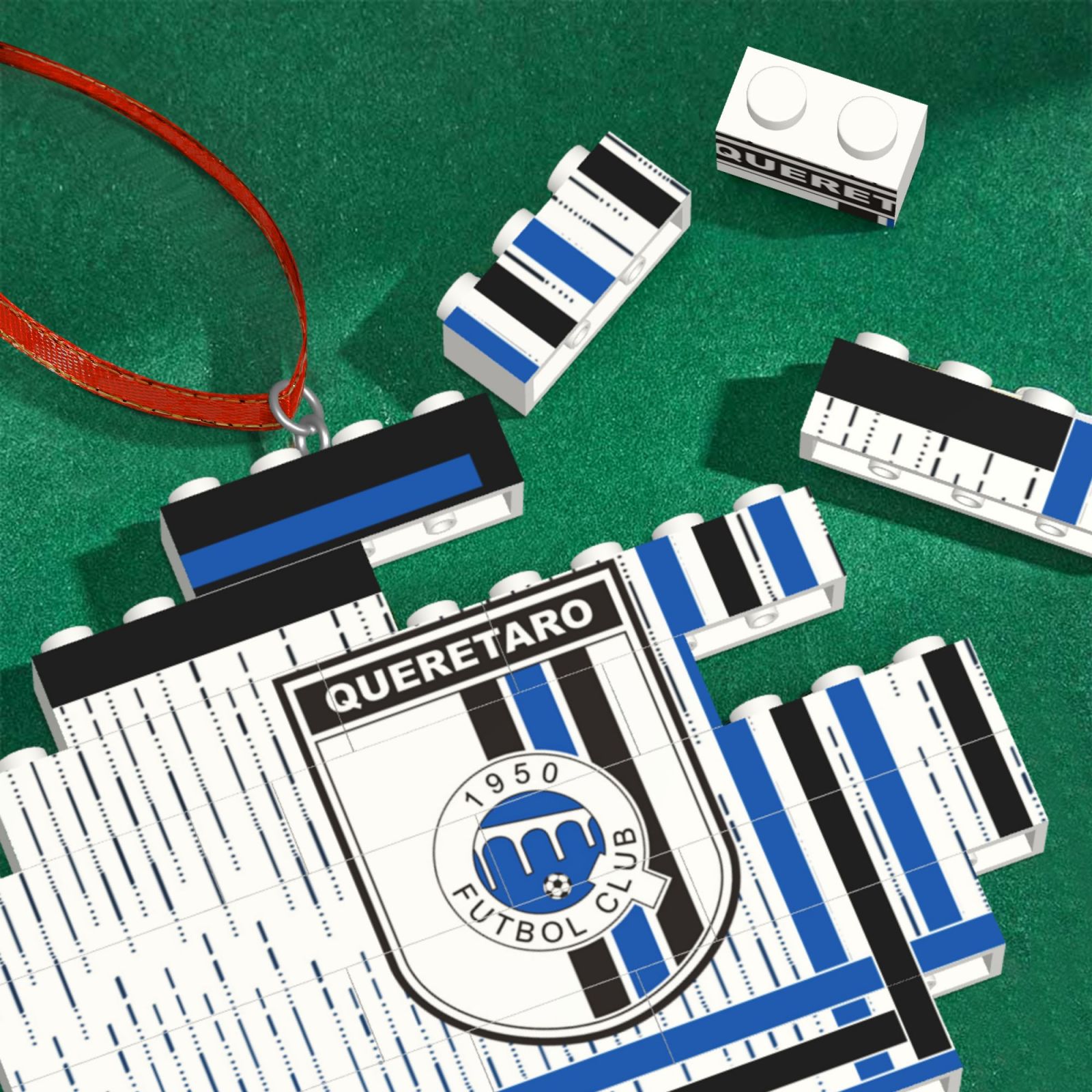 Queretaro Building Block Puzzle Ornament BBP2183 - Soccerfana