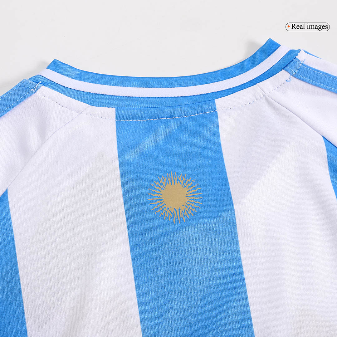 Kid's Argentina Home Jersey+Shorts Copa America 2024 - Soccerfana