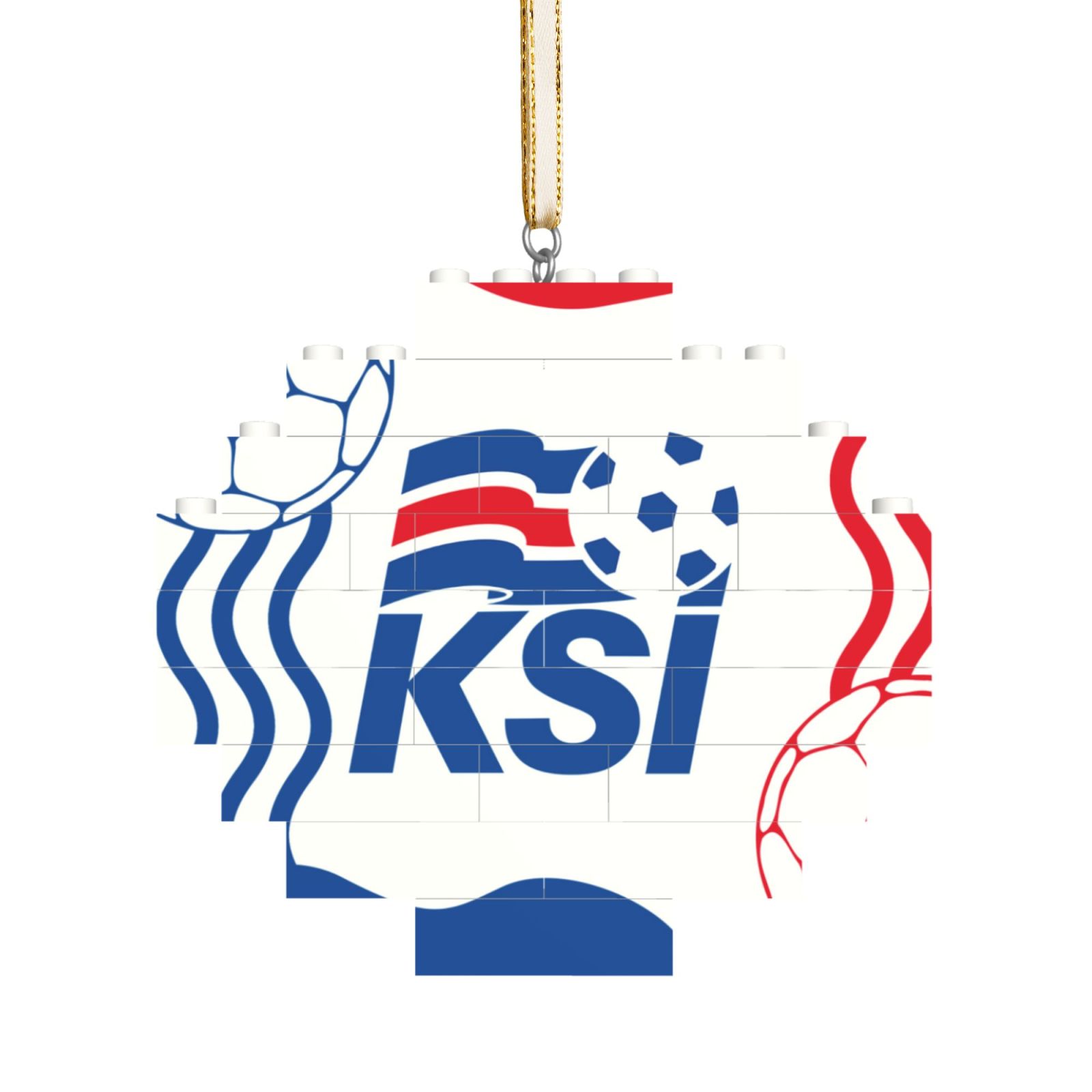 Iceland Building Block Puzzle Ornament BBP2099 - Soccerfana