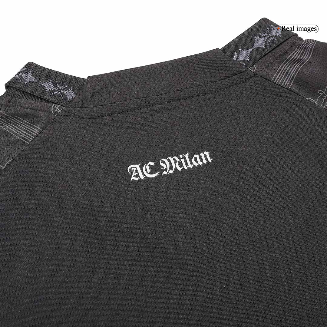 AC Milan x Pleasures Fourth Jersey Dark Version 23/24 - Soccerfana