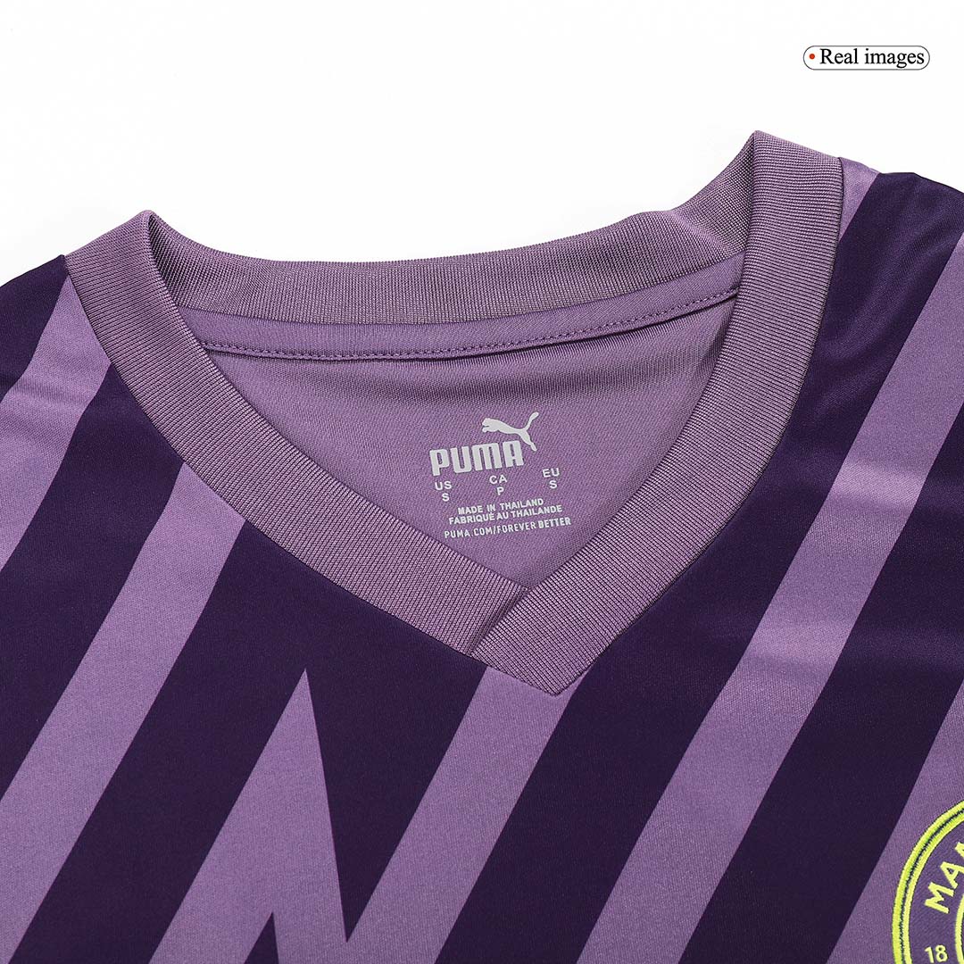 Manchester City Goalkeeper Purple Jersey 23/24 - Soccerfana