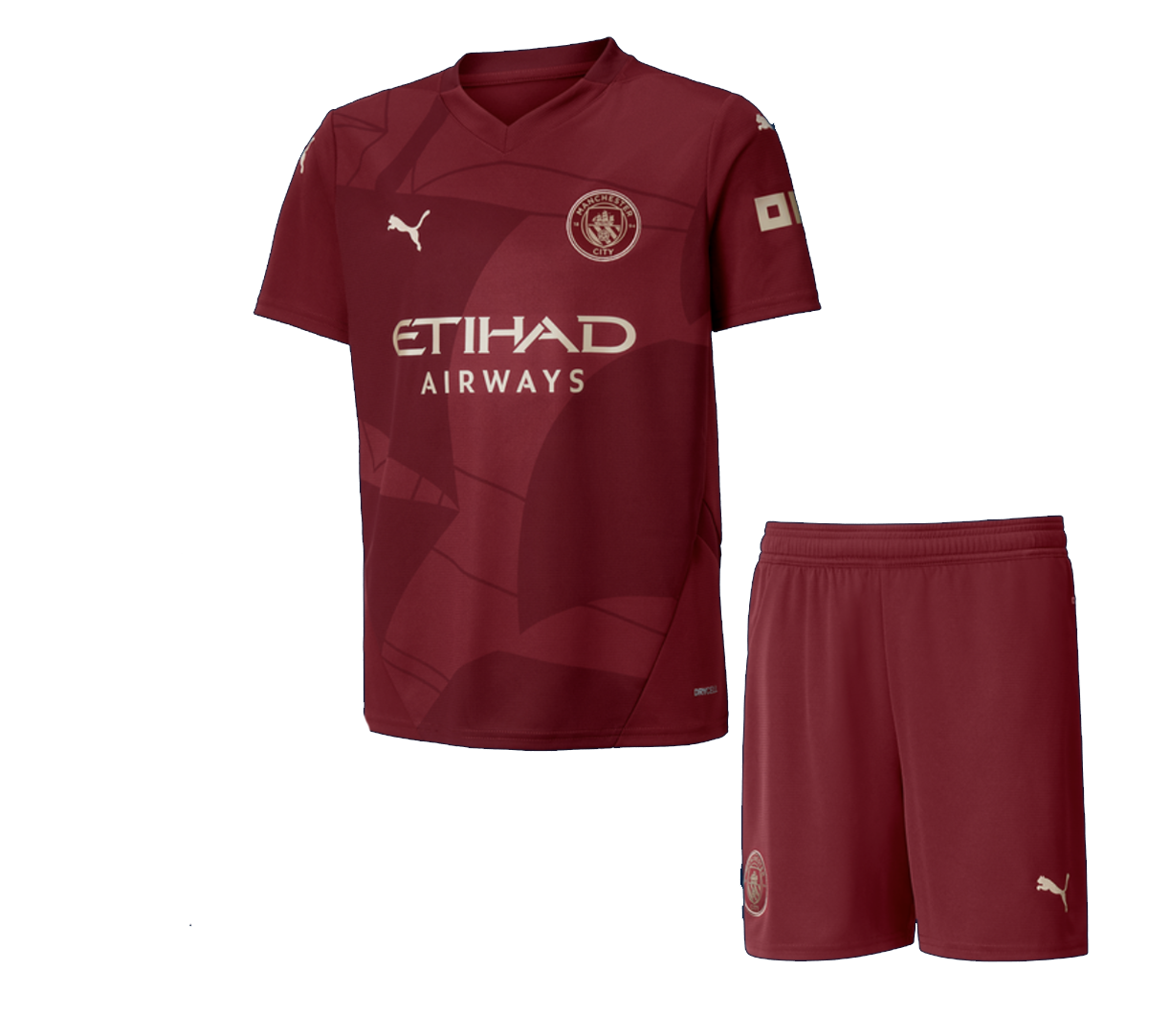 Kids Manchester City Third Jersey 24/25 Football Kit（shirt+shorts） - Soccerfana