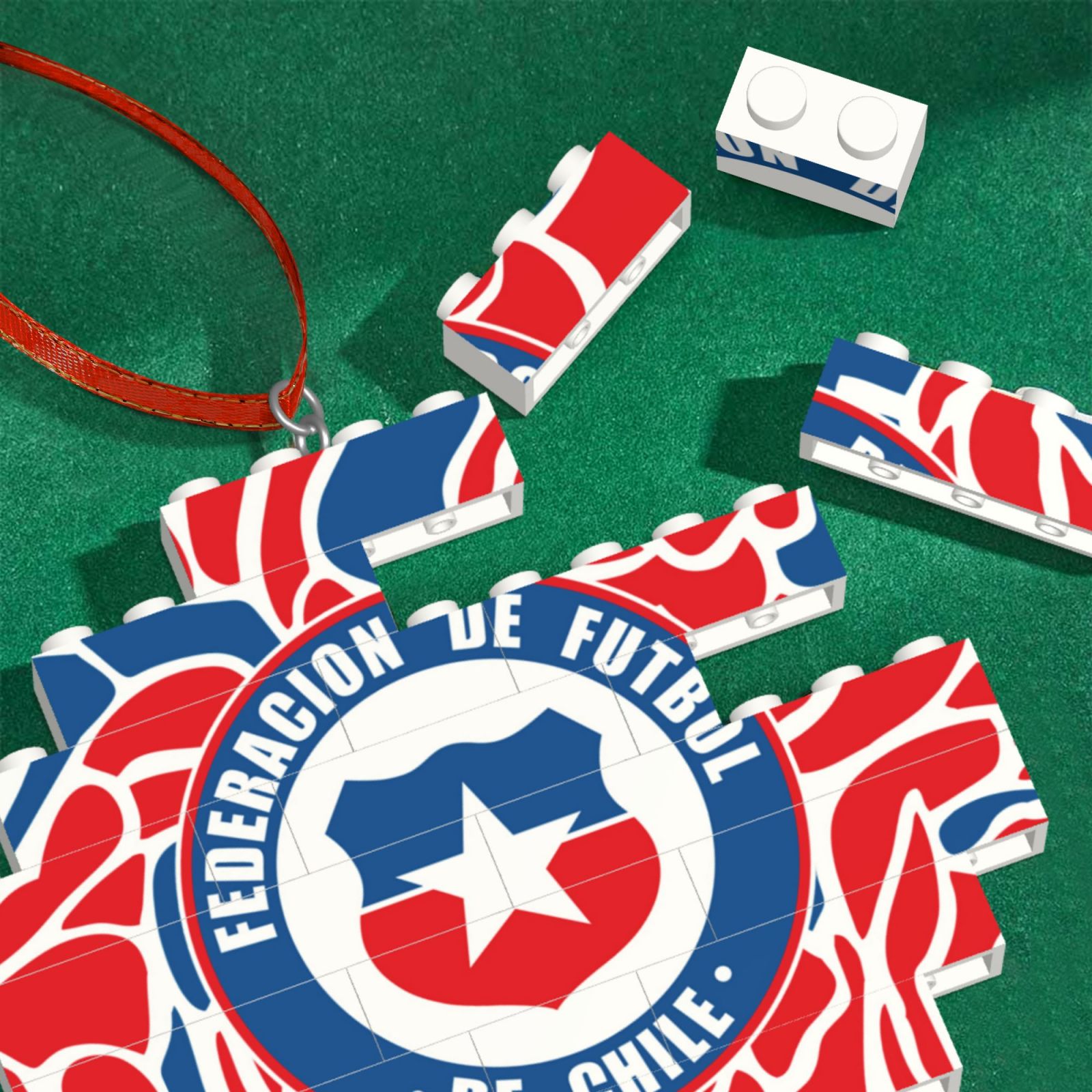 Bayern Munich Building Block Puzzle Ornament BBP2203 - Soccerfana