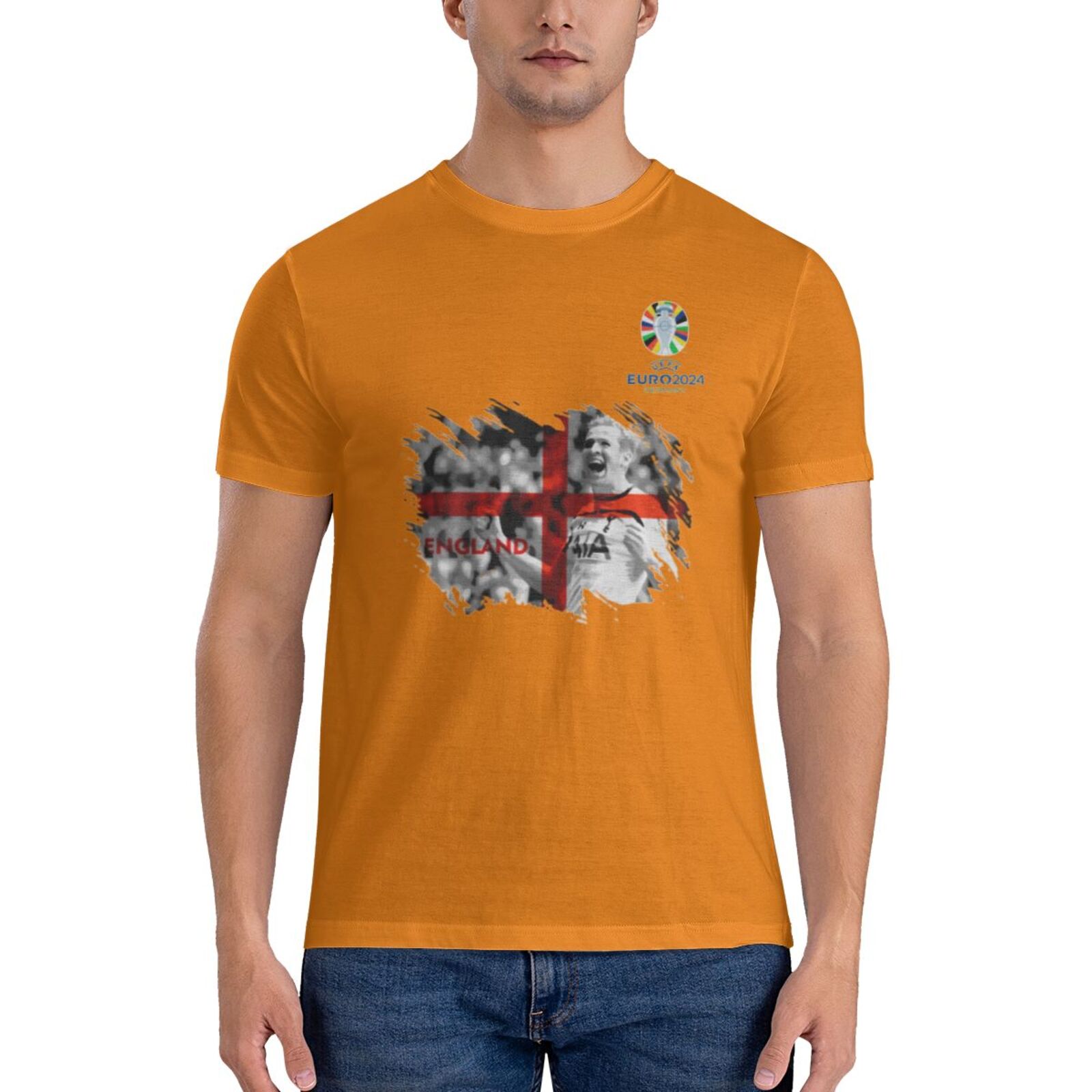 Men's England EURO 2024 Basic Short Sleeve T-Shirt BST1713 - Soccerfana