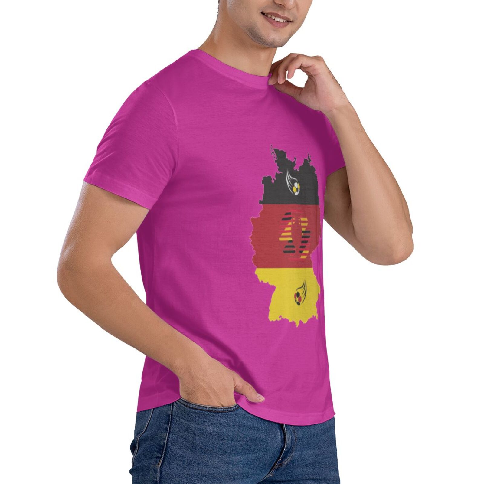 Men's Germany EURO 2024 Basic Short Sleeve T-Shirt BST1770 - Soccerfana