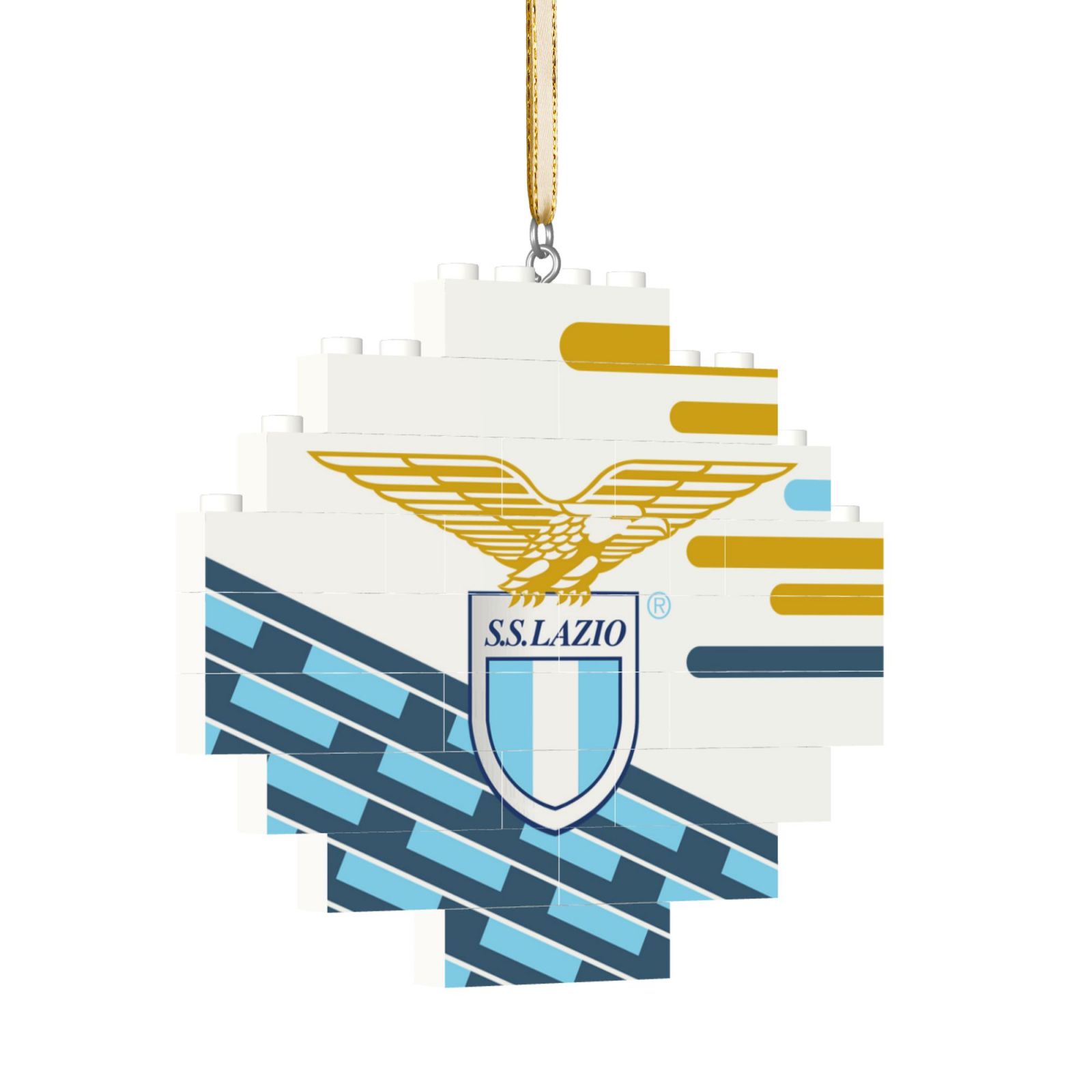 Lazio Building Block Puzzle Ornament BBP2194 - Soccerfana