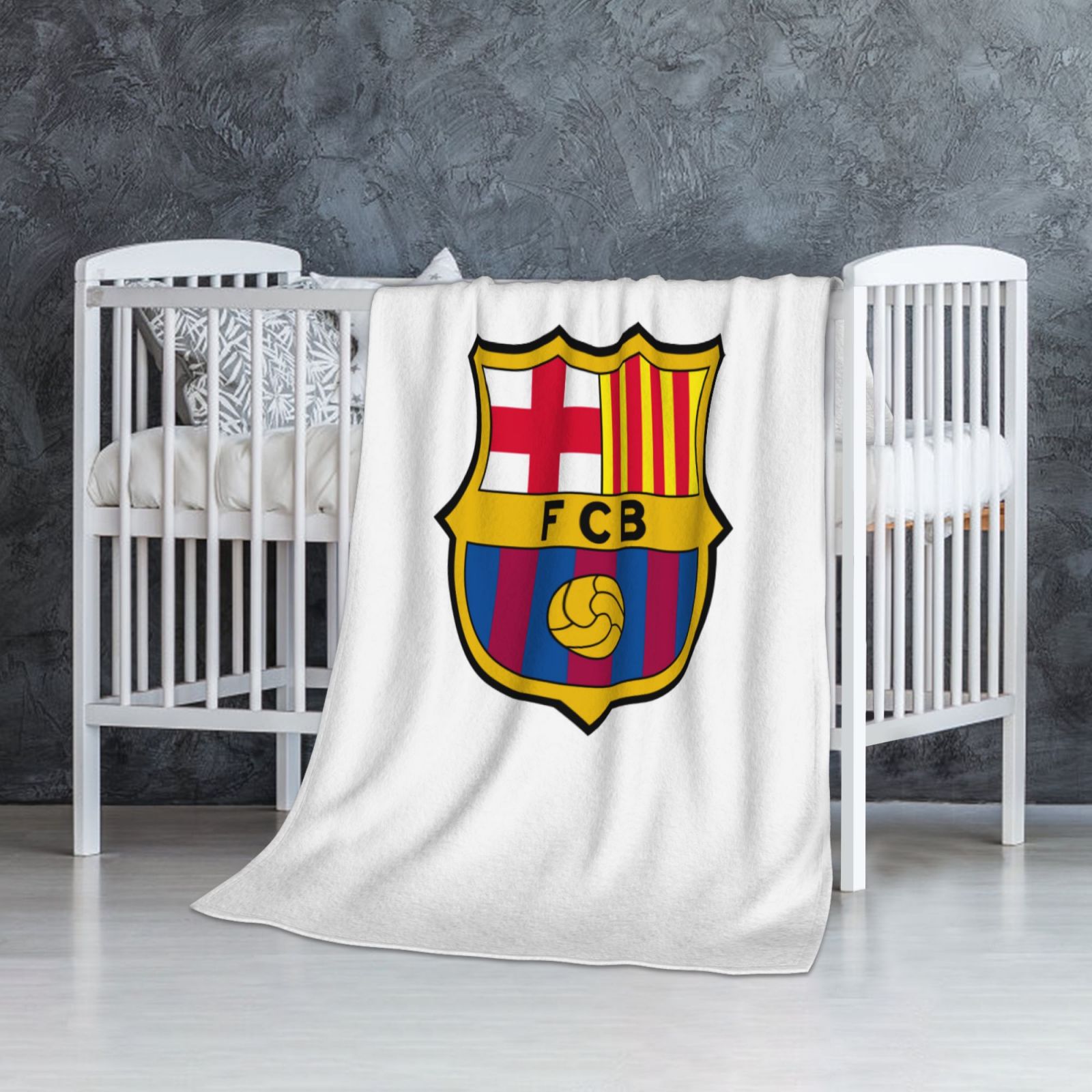 Barcelona Flannel Blanket FLB1601 - Soccerfana