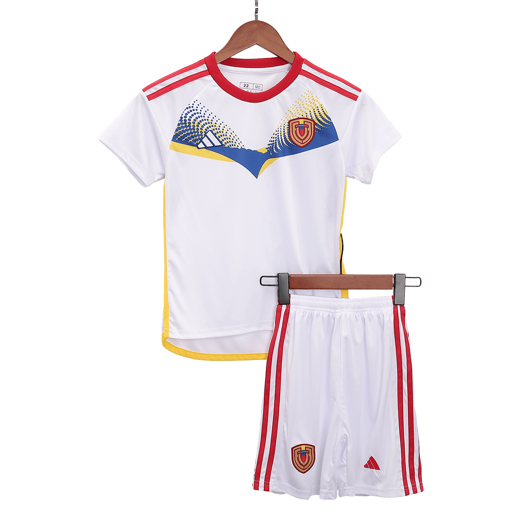 Kid's Venezuela Away Jersey+Shorts Copa America 2024 - Soccerfana