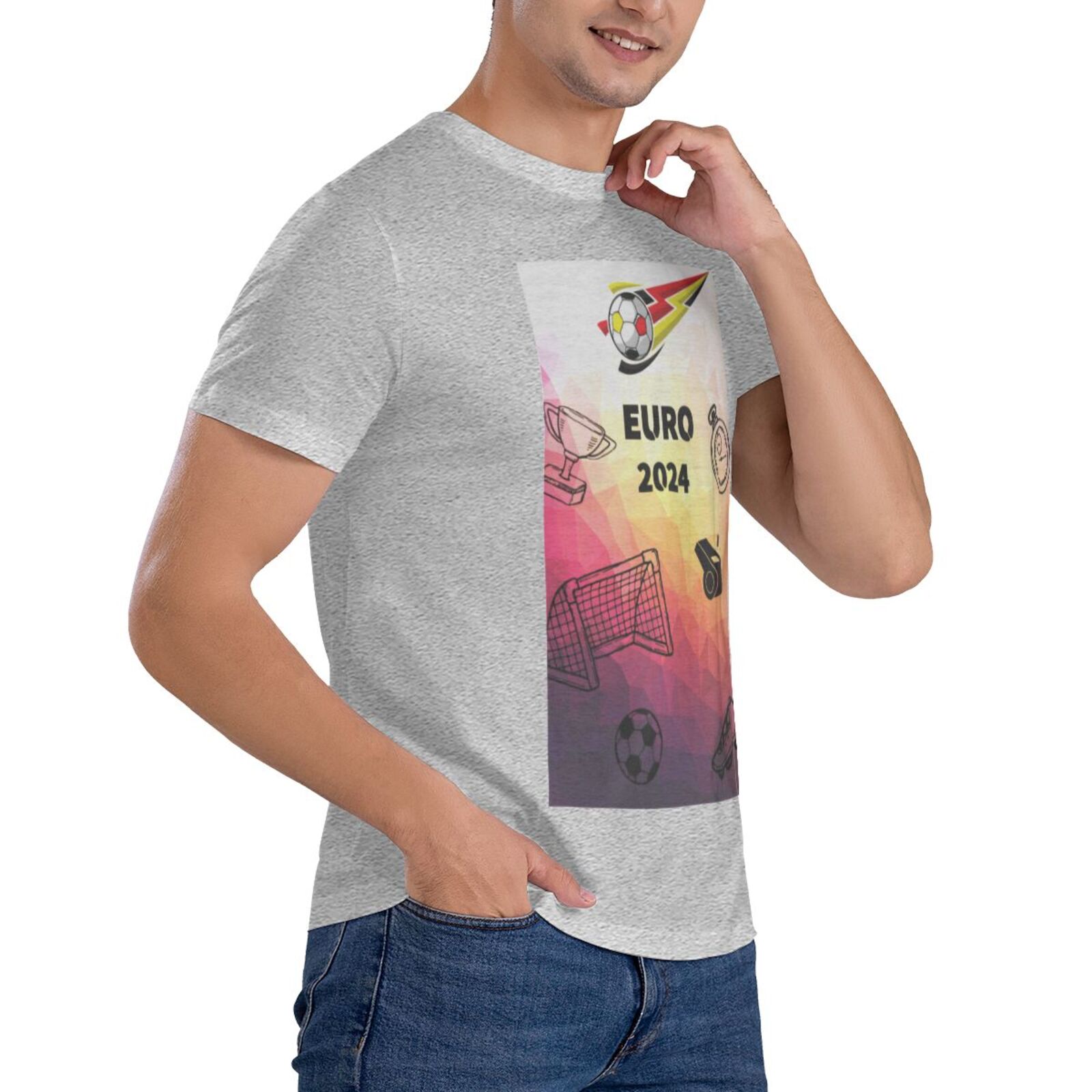 Men's Germany EURO 2024 Basic Short Sleeve T-Shirt BST1771 - Soccerfana