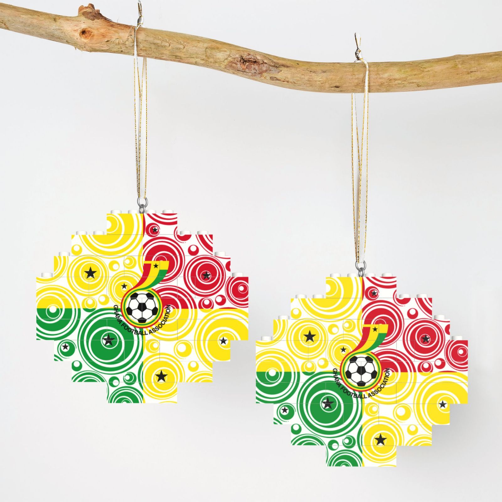 Ghana Building Block Puzzle Ornament BBP2017 - Soccerfana