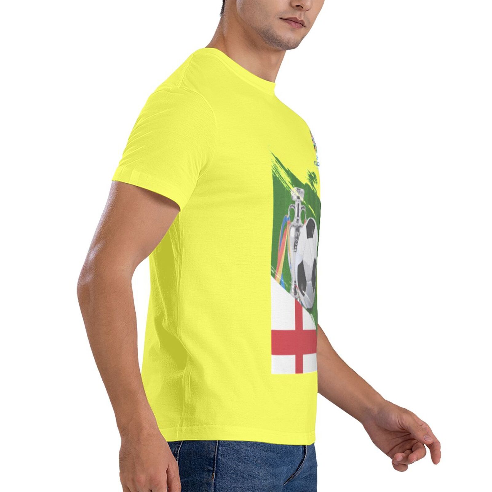 Men's England EURO 2024 Basic Short Sleeve T-Shirt BST1681 - Soccerfana