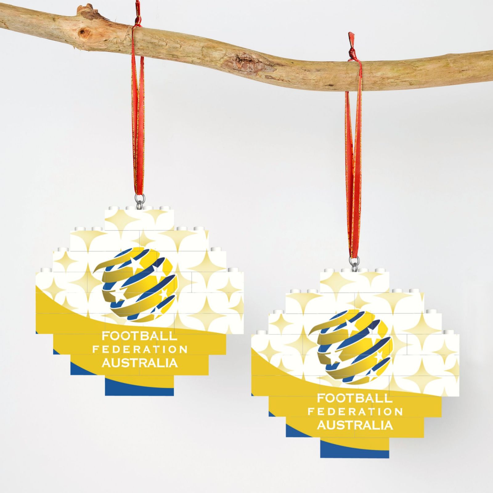 Australia Building Block Puzzle Ornament BBP2202 - Soccerfana