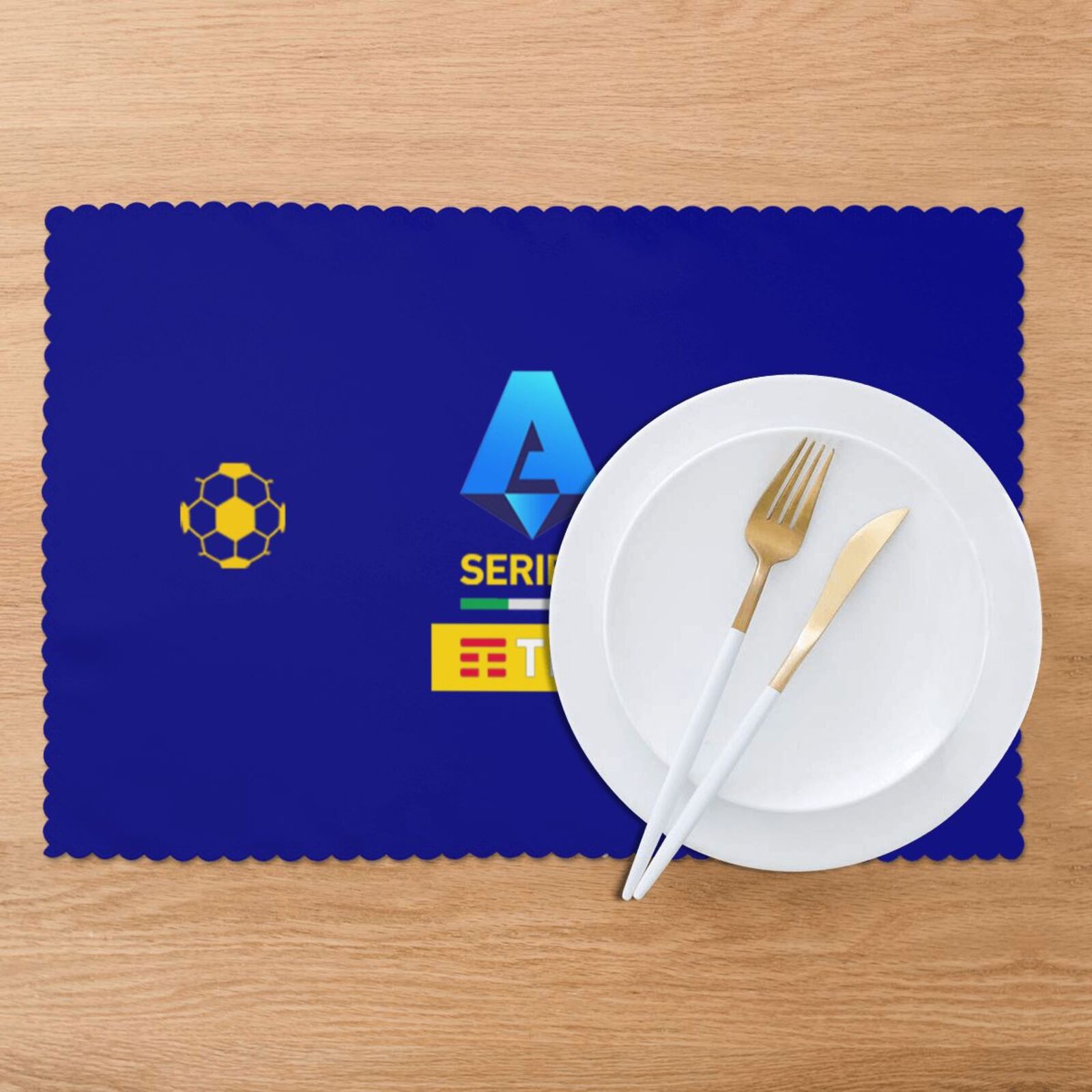 Italy Football League Placemat Set Of 6 PFD2269 - Soccerfana