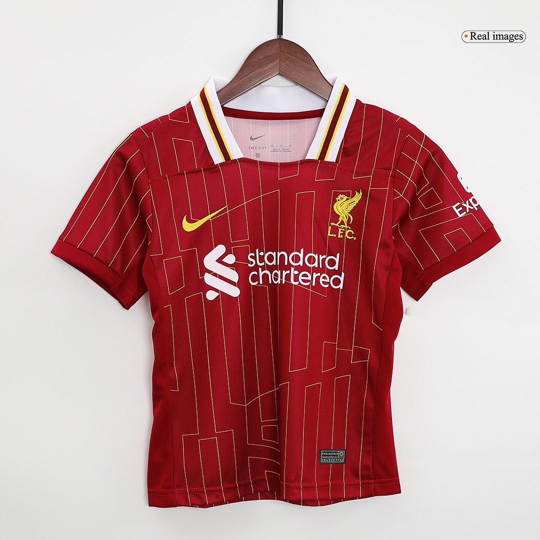 Kid's Liverpool Home Jersey+Shorts 2024/25 - Soccerfana